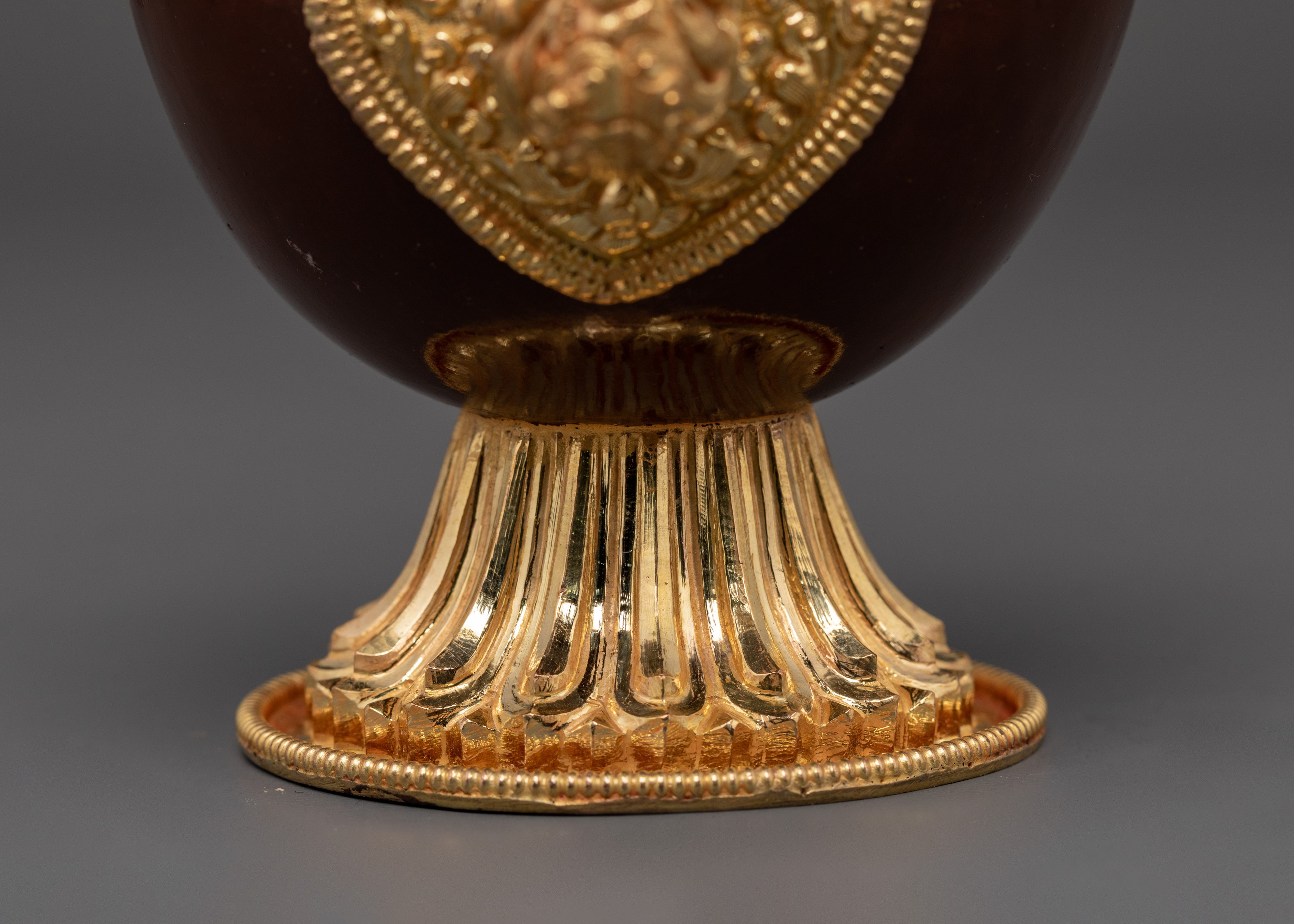 Handmade Tibetan Buddhist Ritual Bhumba Set | Sacred Offering Vessel
