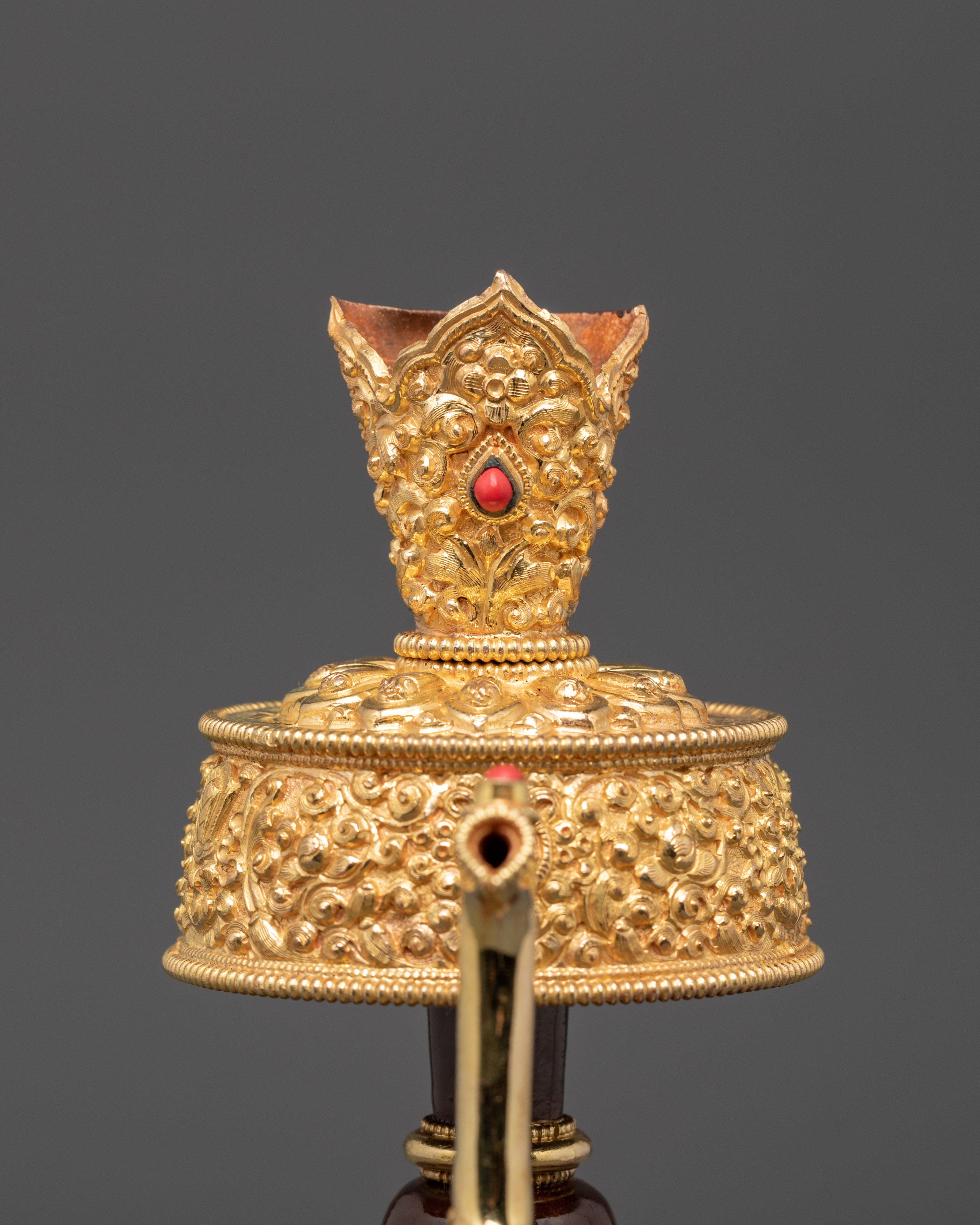Handmade Tibetan Buddhist Ritual Bhumba Set | Sacred Offering Vessel