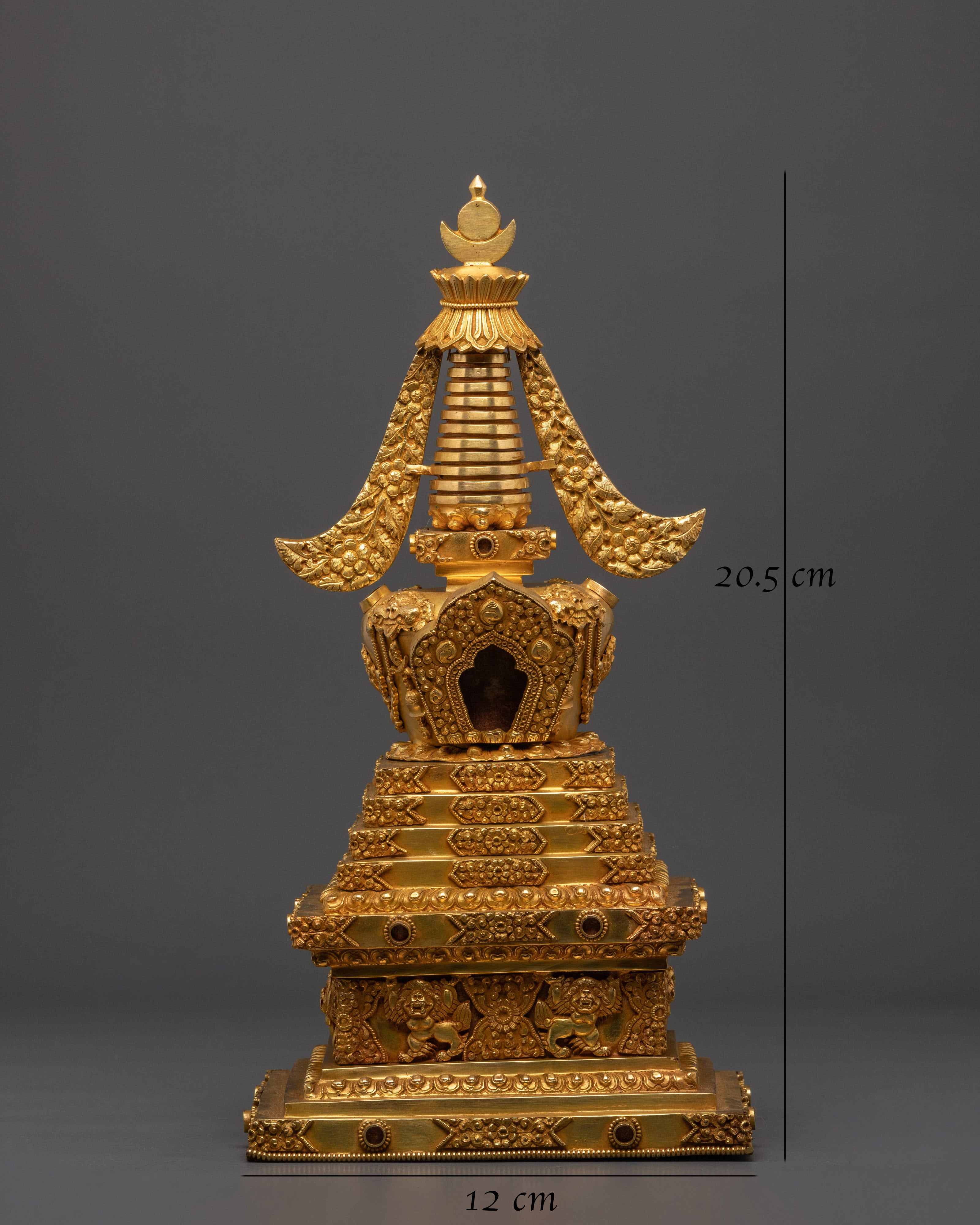 Spiritual Stupa Sculpture | Handcrafted Tibetan Buddhist Art