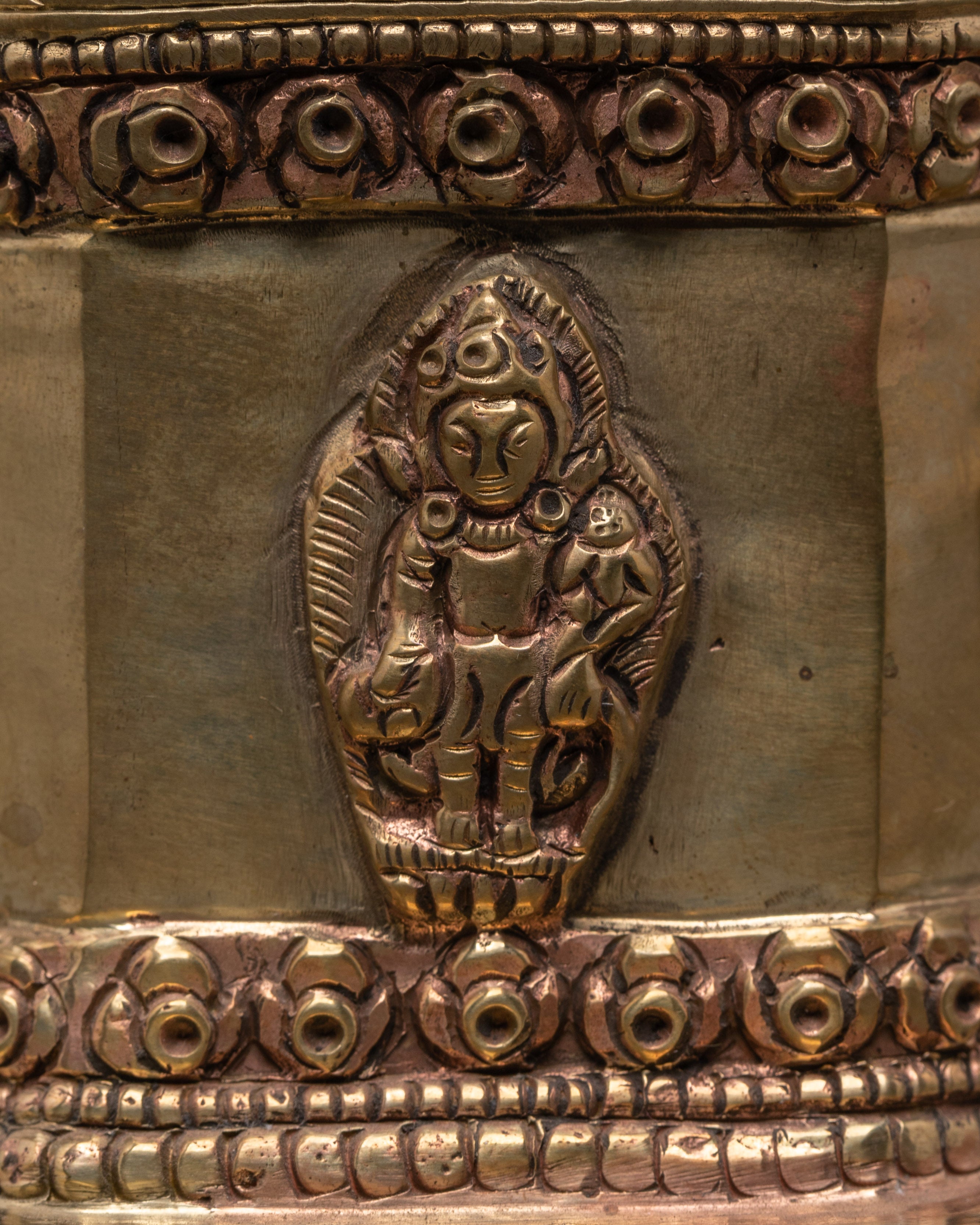 Gold Plated Dharma Dhatu | Sacred Silver and Gold Plated Dharma Dhatu