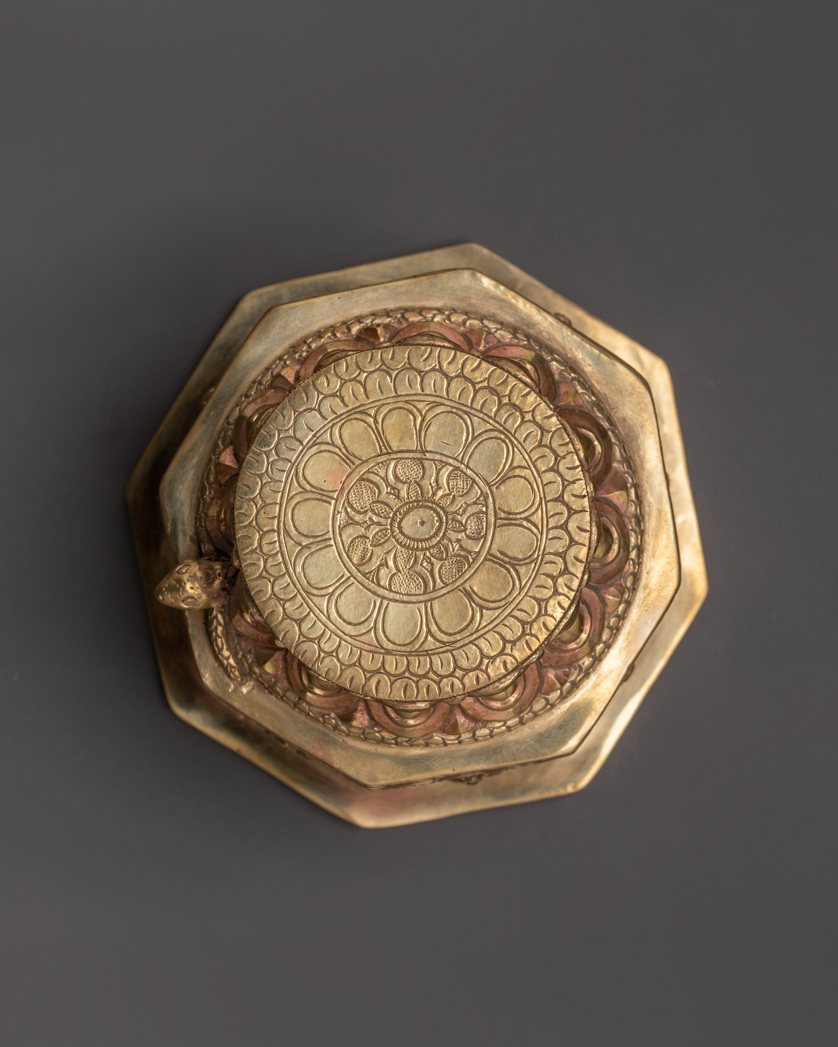 Gold Plated Dharma Dhatu | Sacred Silver and Gold Plated Dharma Dhatu