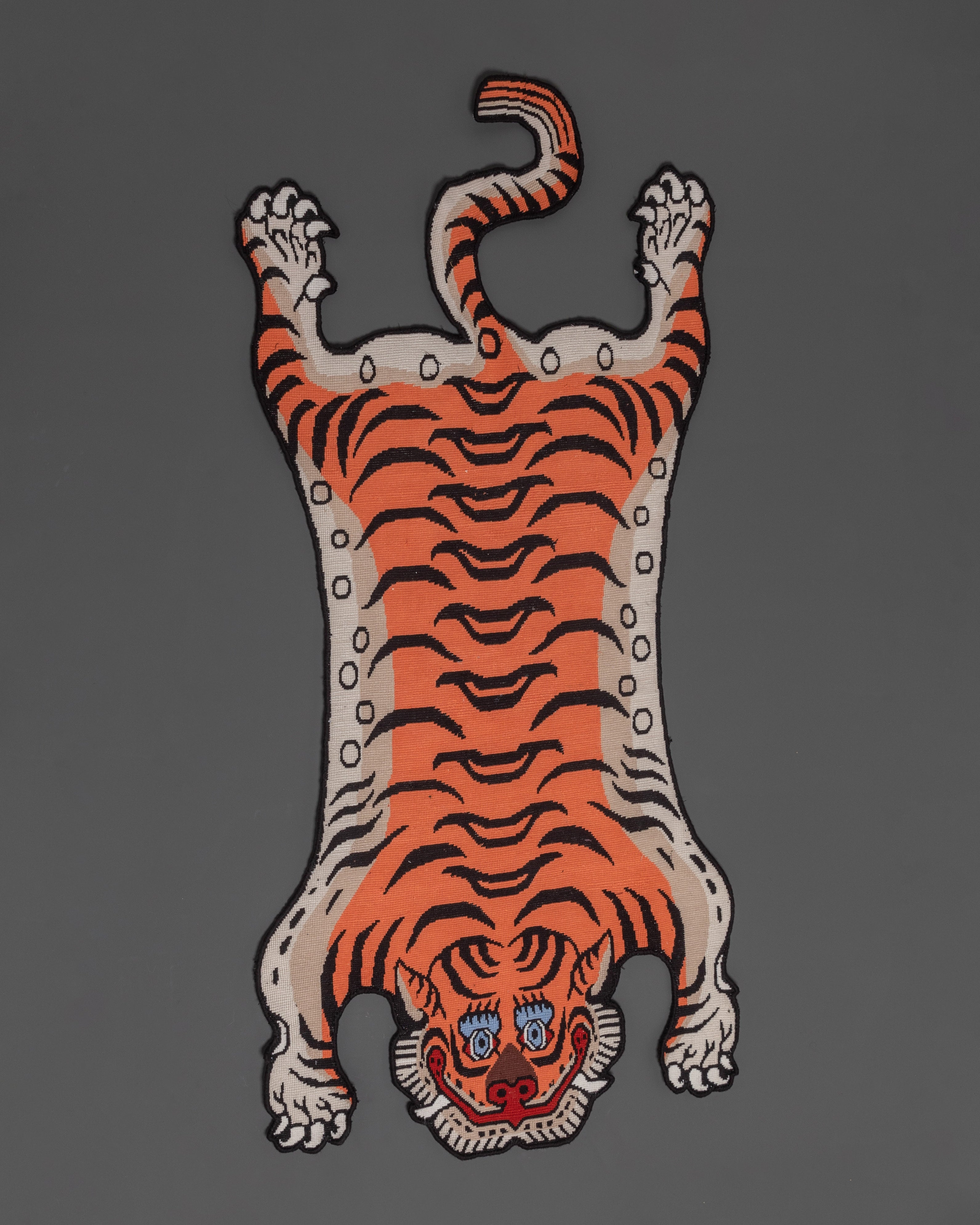 Tiger Designed Knotted Rug | Stylish Handcrafted Home Decor
