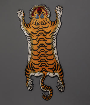 Handwoven Tibetan Tiger Rug