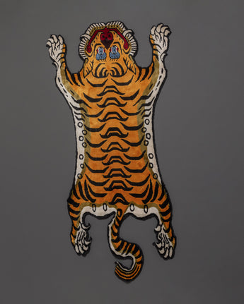 Handwoven Tibetan Tiger Rug