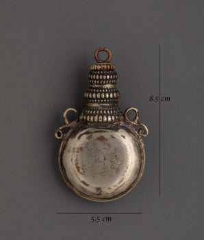 Handmade White Metal Snuff Bottle | Perfect for Collectors