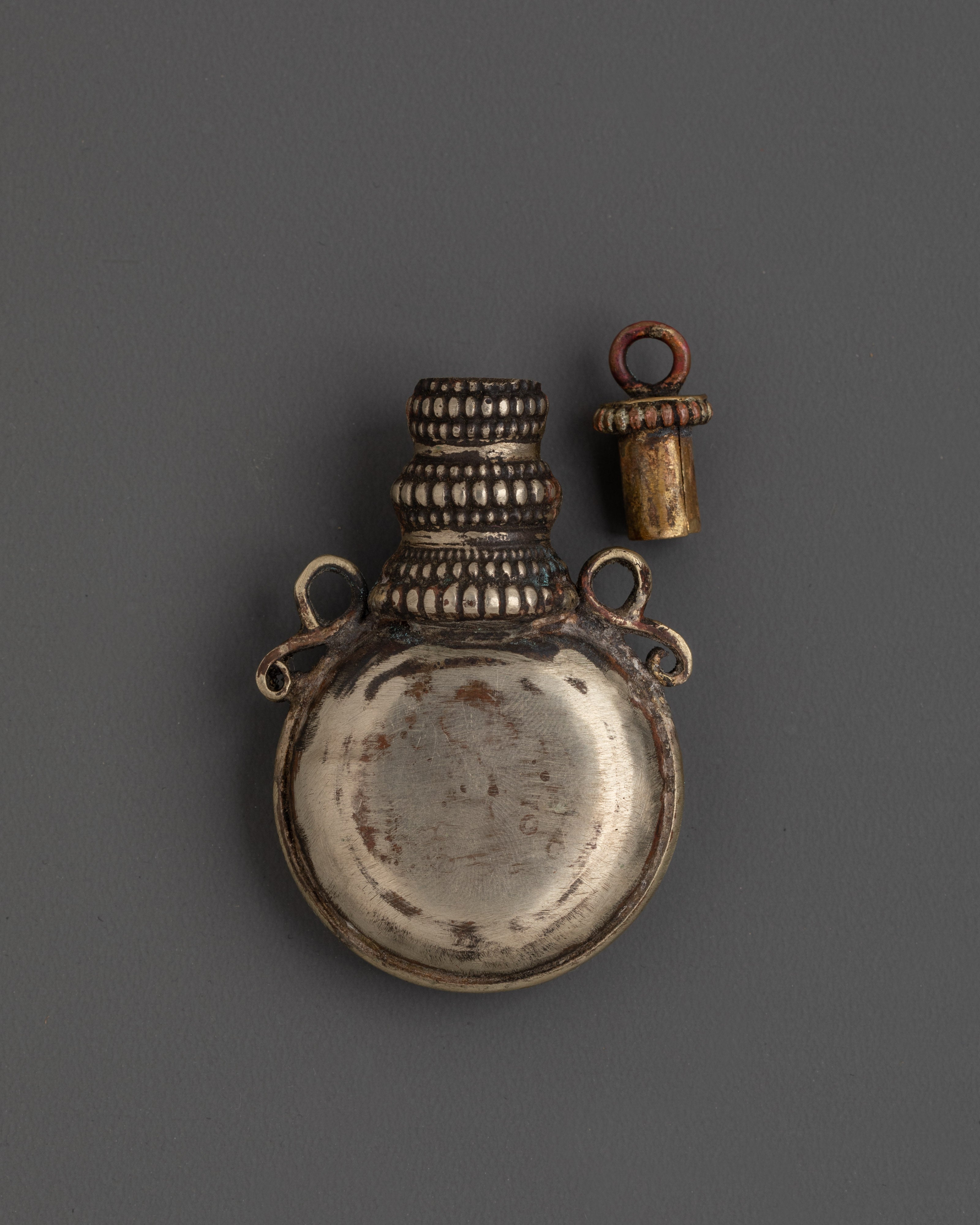 Handmade White Metal Snuff Bottle | Perfect for Collectors