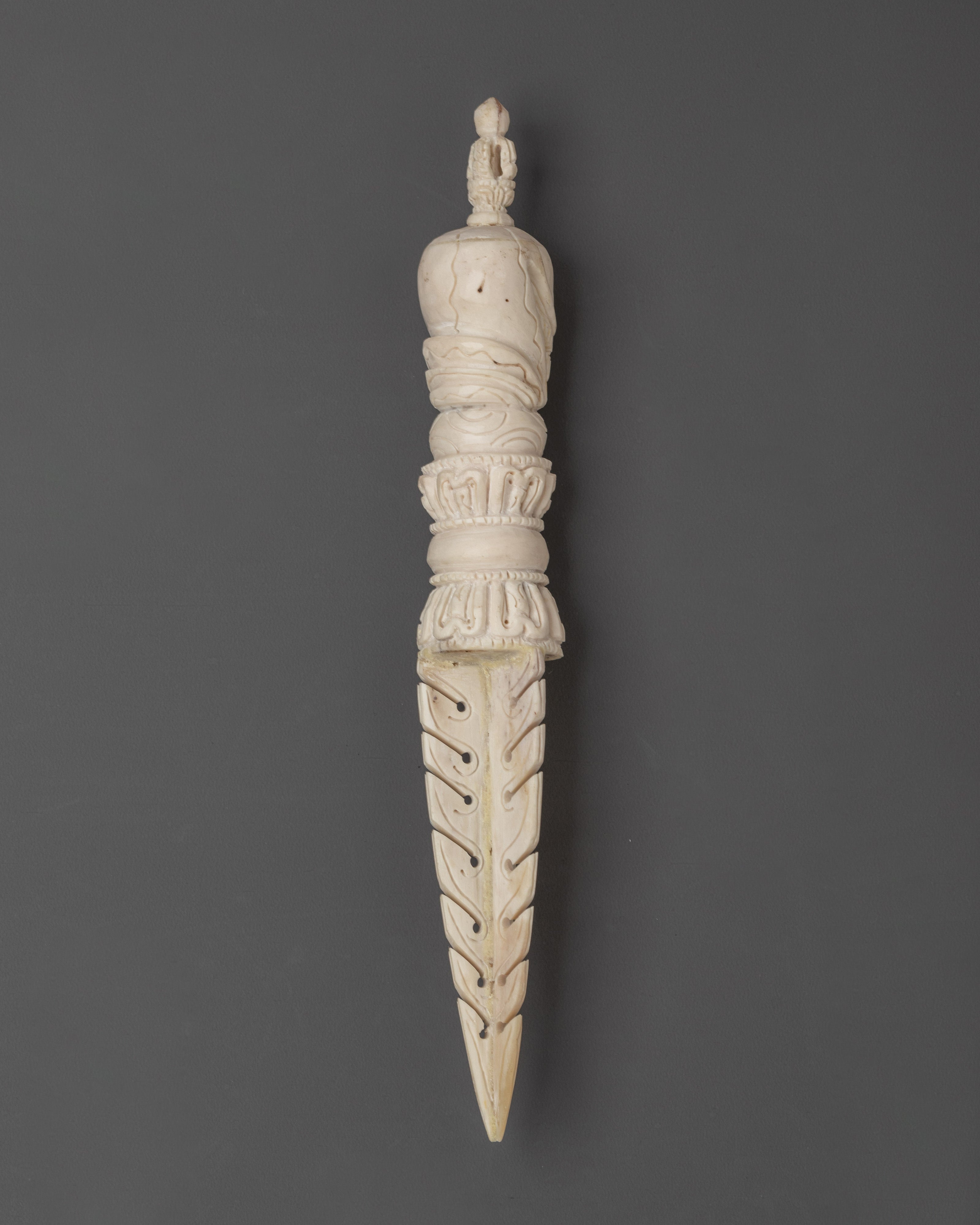 Sacred Tibetan Phurba Ritual Dagger | Ethically Sourced Yak Bone Buddhist Dagger