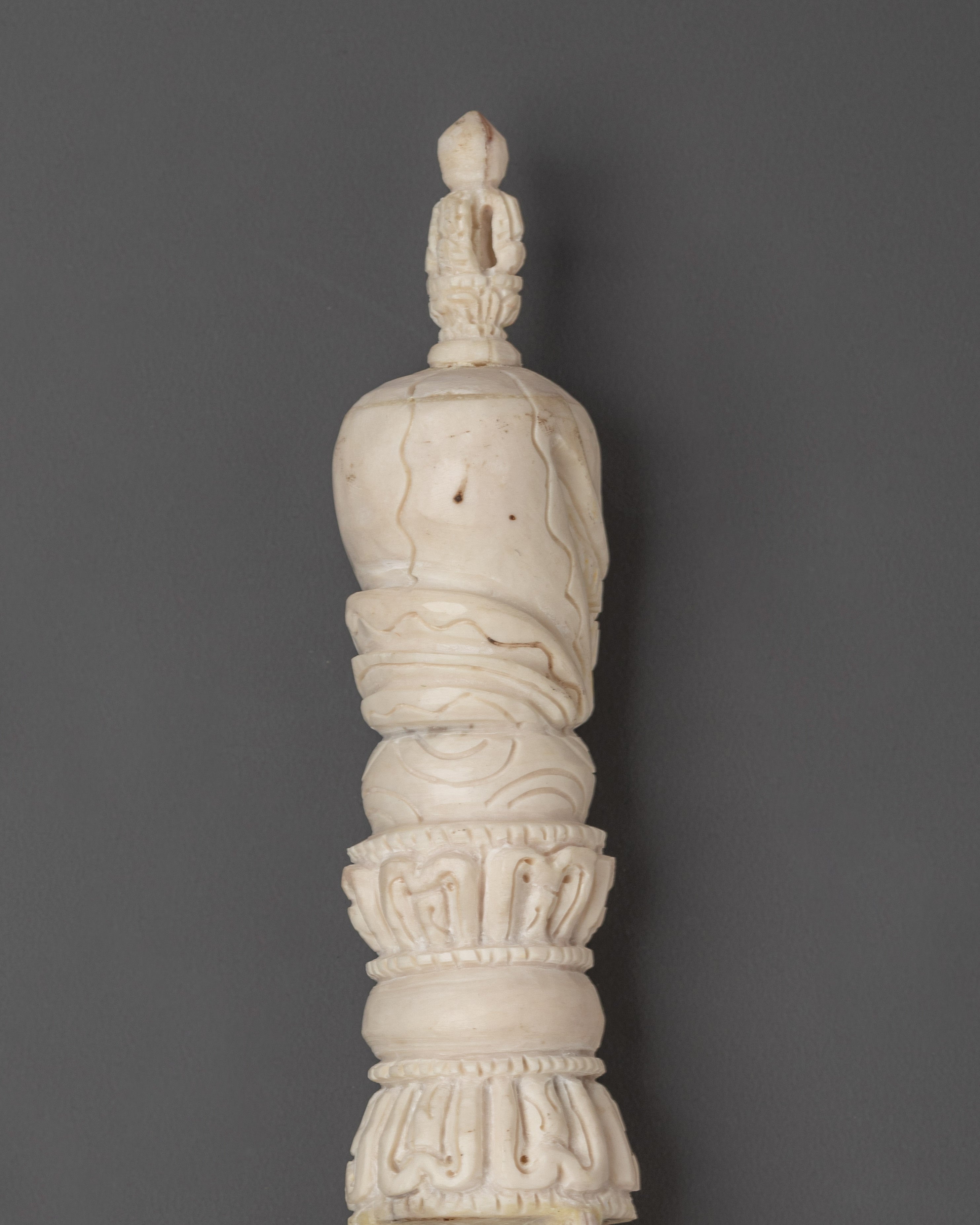 Sacred Tibetan Phurba Ritual Dagger | Ethically Sourced Yak Bone Buddhist Dagger