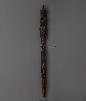 Tibetan Spiritual Phurba Dagger | Handcrafted Copper Ritual Dagger