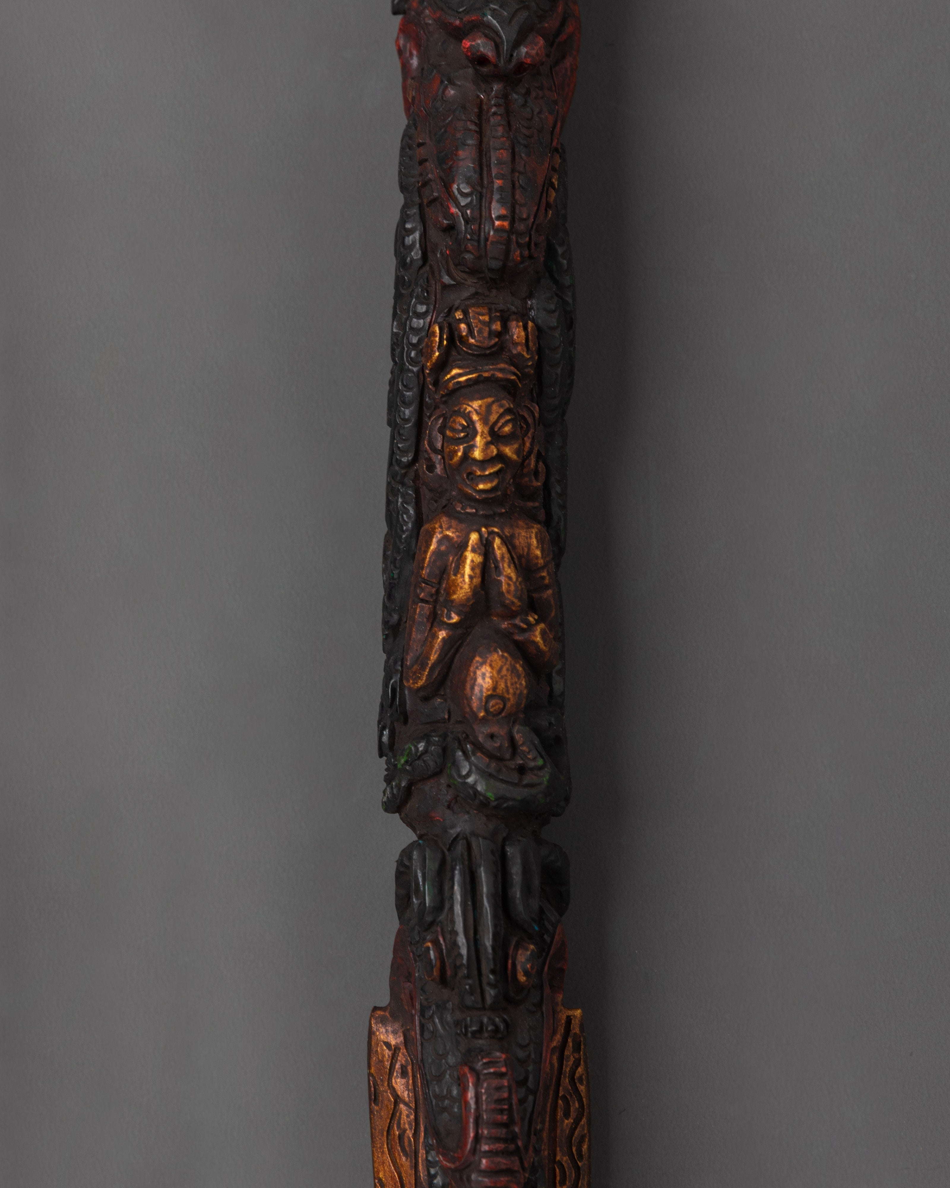 Tibetan Spiritual Phurba Dagger | Handcrafted Copper Ritual Dagger