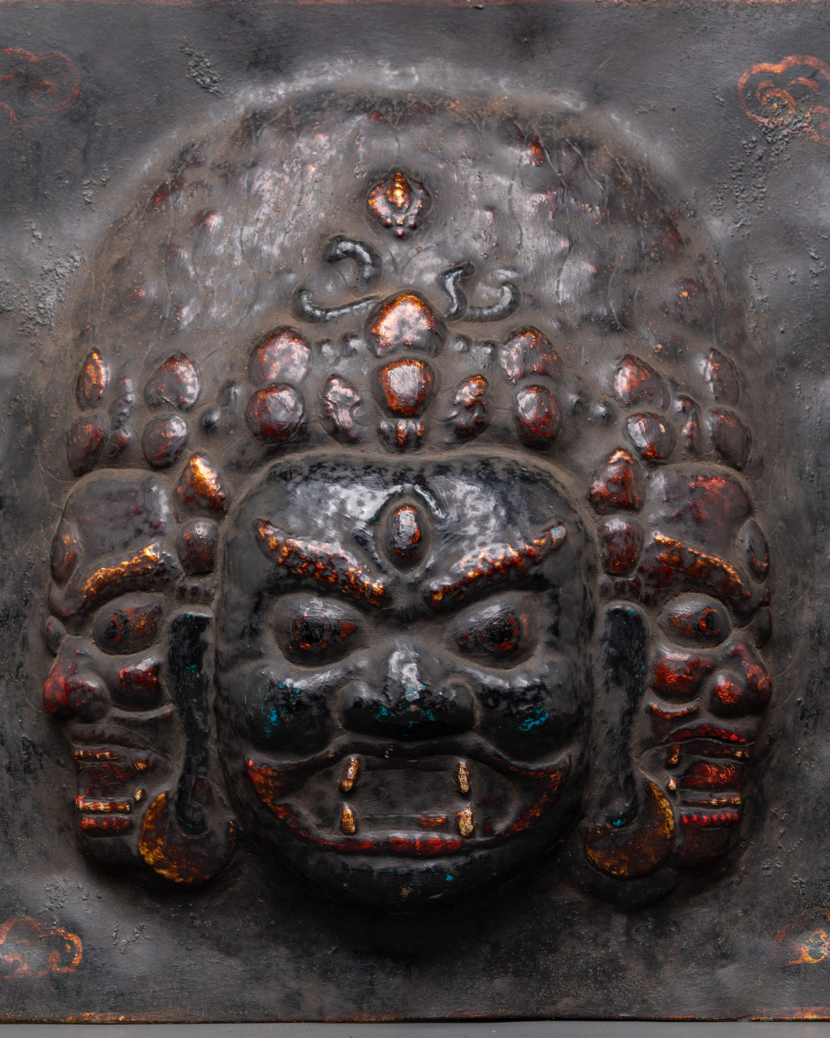 Sacred Guardian Brass Wall Hanging | Altar Decor and Meditation Room Protection