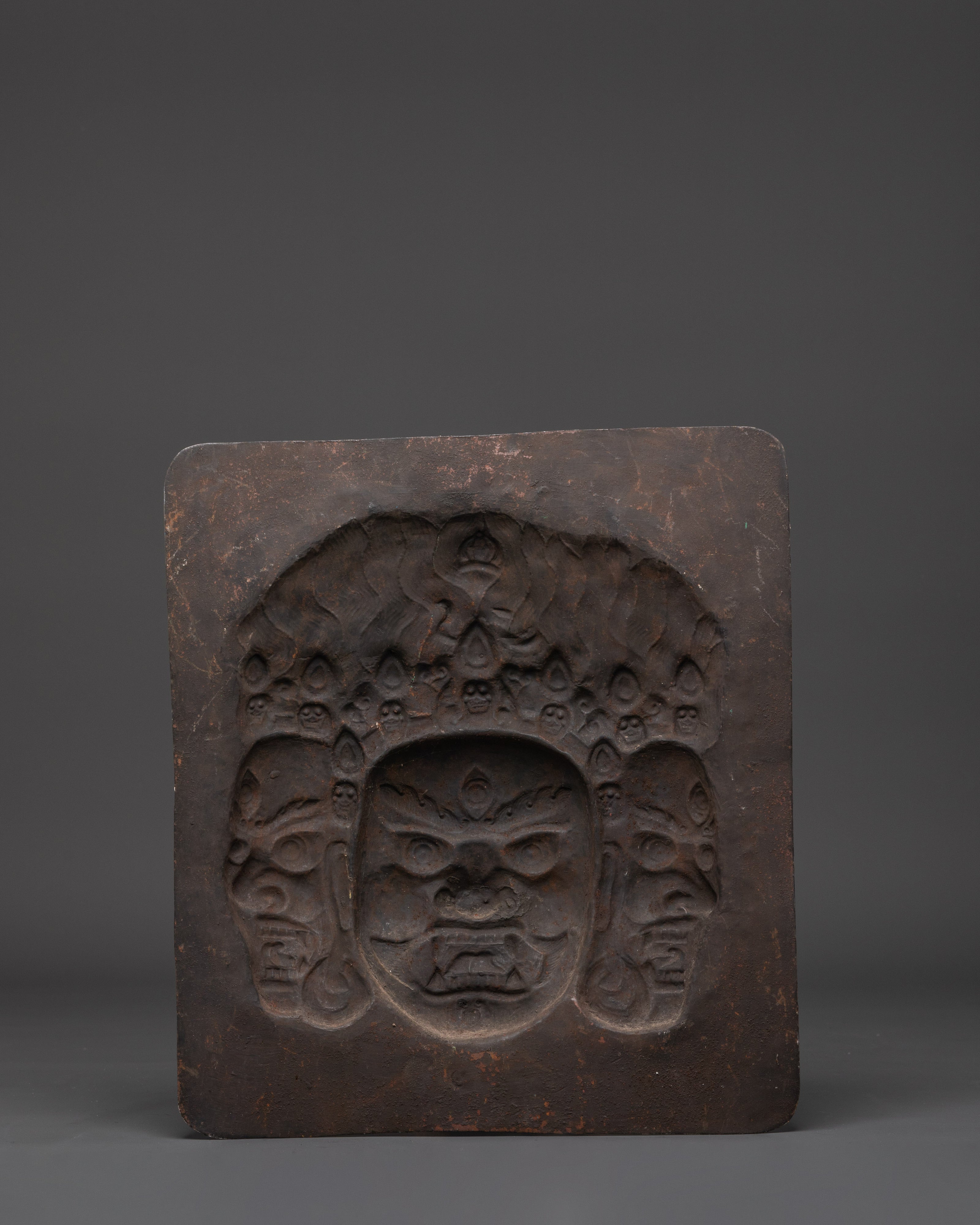 Handcrafted Mahakala Wall Hanging | Sacred Wall Art for Protection, Spiritual Energy