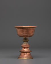 Spiritual Tibetan Ritual Butter Lamp