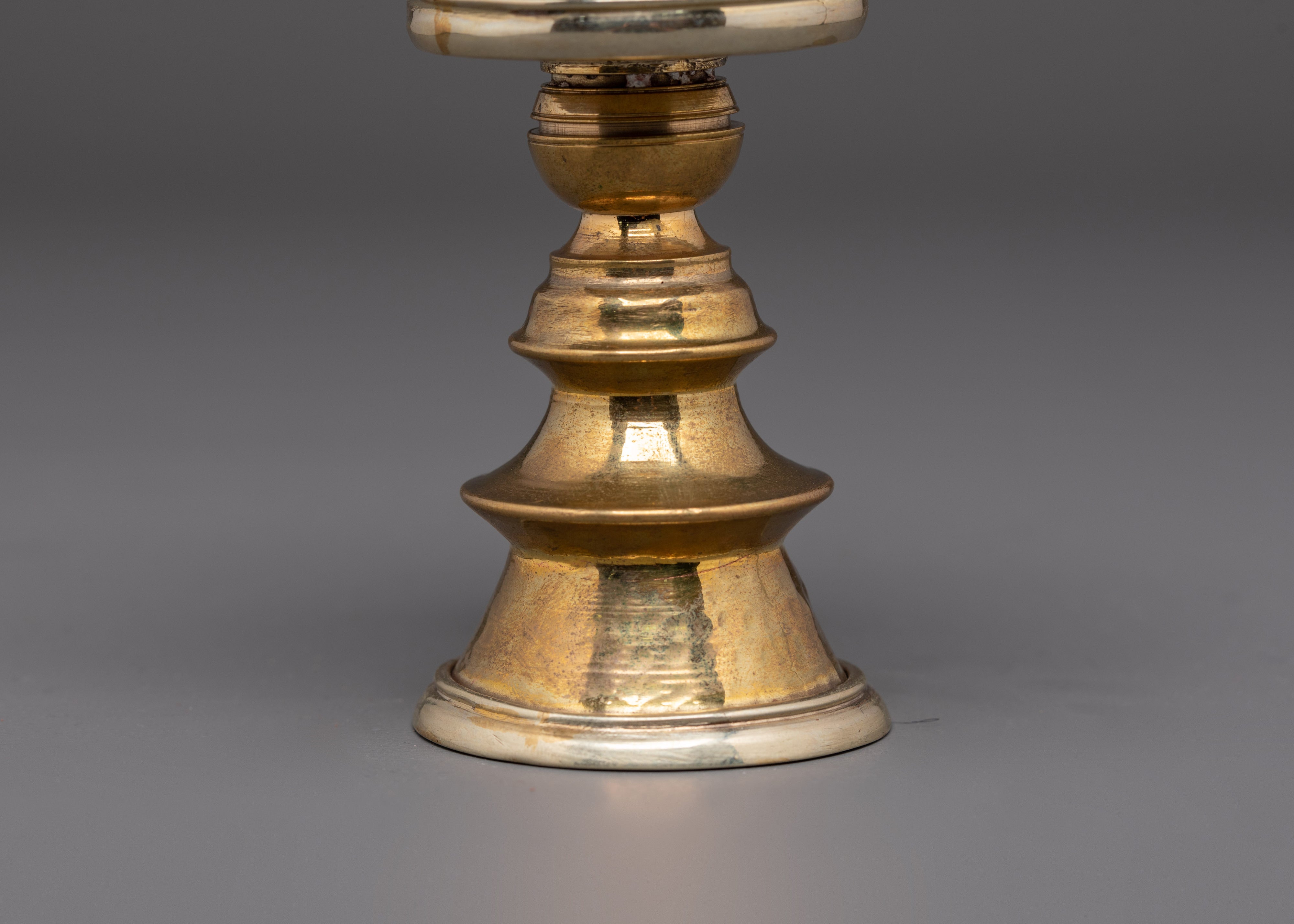 Tibetan Butter Lamp for Ritual Offerings | Handcrafted Copper and Brass Altar Lamp