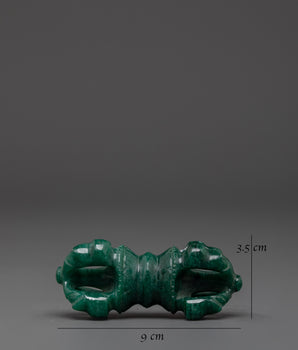 Spiritual Green Vajra | Tibetan Ritual Tool for Spiritual Practices