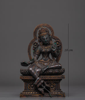 Handmade Tara Statue | Green Tara