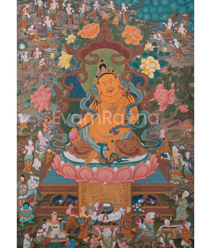 Jambala, Dzambhala Thangka Painting