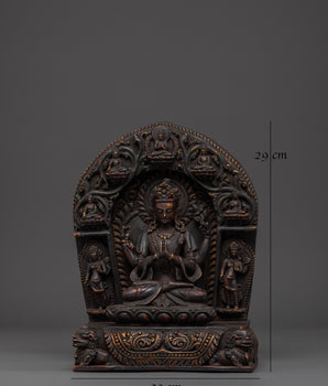 Divine Compassionate Deity Chenrezig Sculpture | Symbol of Boundless Compassion