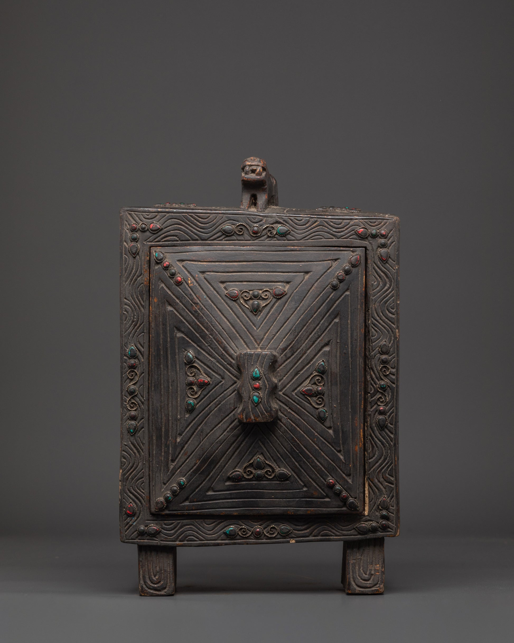 Sacred Shakyamuni Buddha in Wooden Box