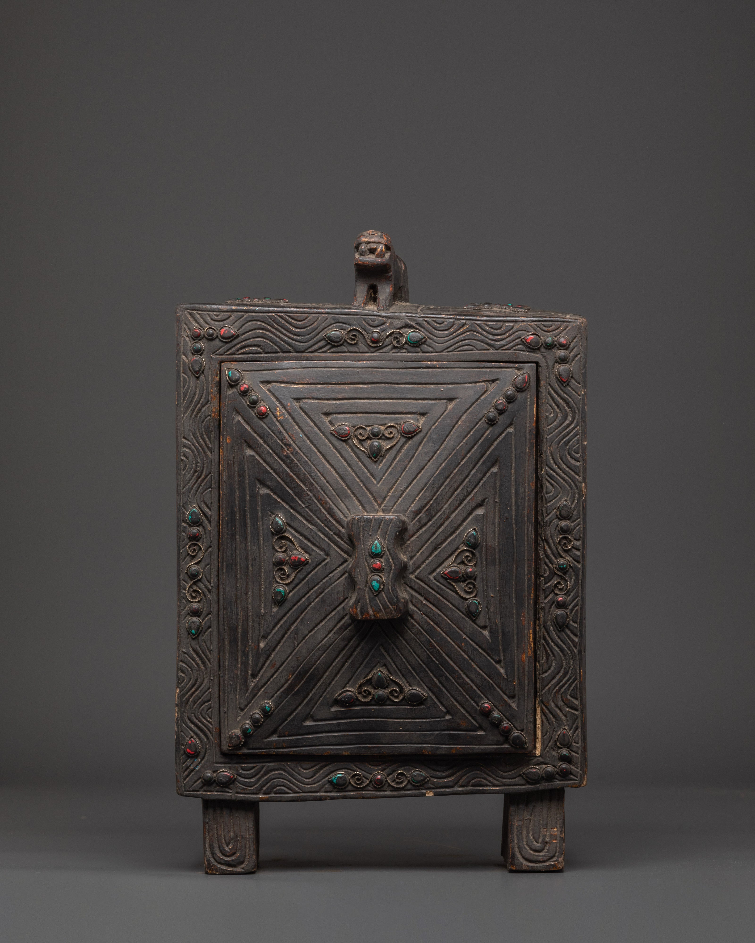 Sacred Shakyamuni Buddha in Wooden Box