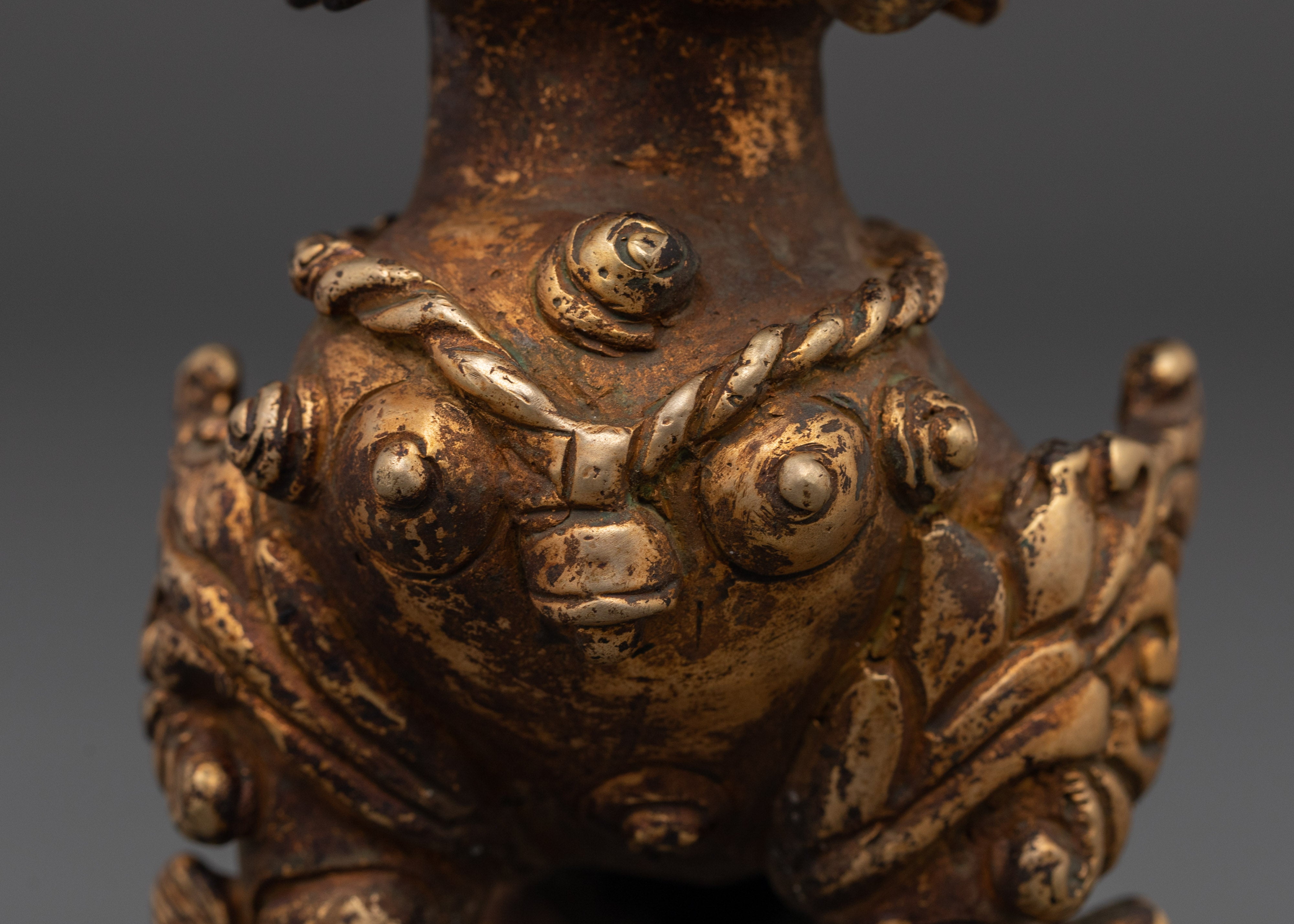 Handcrafted Lion Statue Set for Home Decor | Brass Tibetan Guardian Sculptures