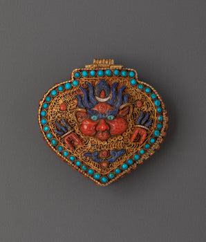 Spiritual Ghau Box Locket | Sacred Buddhist Prayer Box