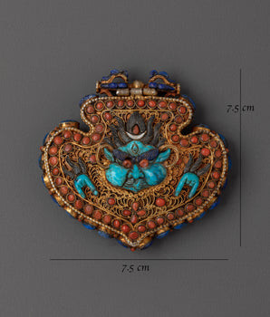 Handcrafted Spiritual Tibetan Ghau Locket | Meditation Jewelry for Protection & Healing
