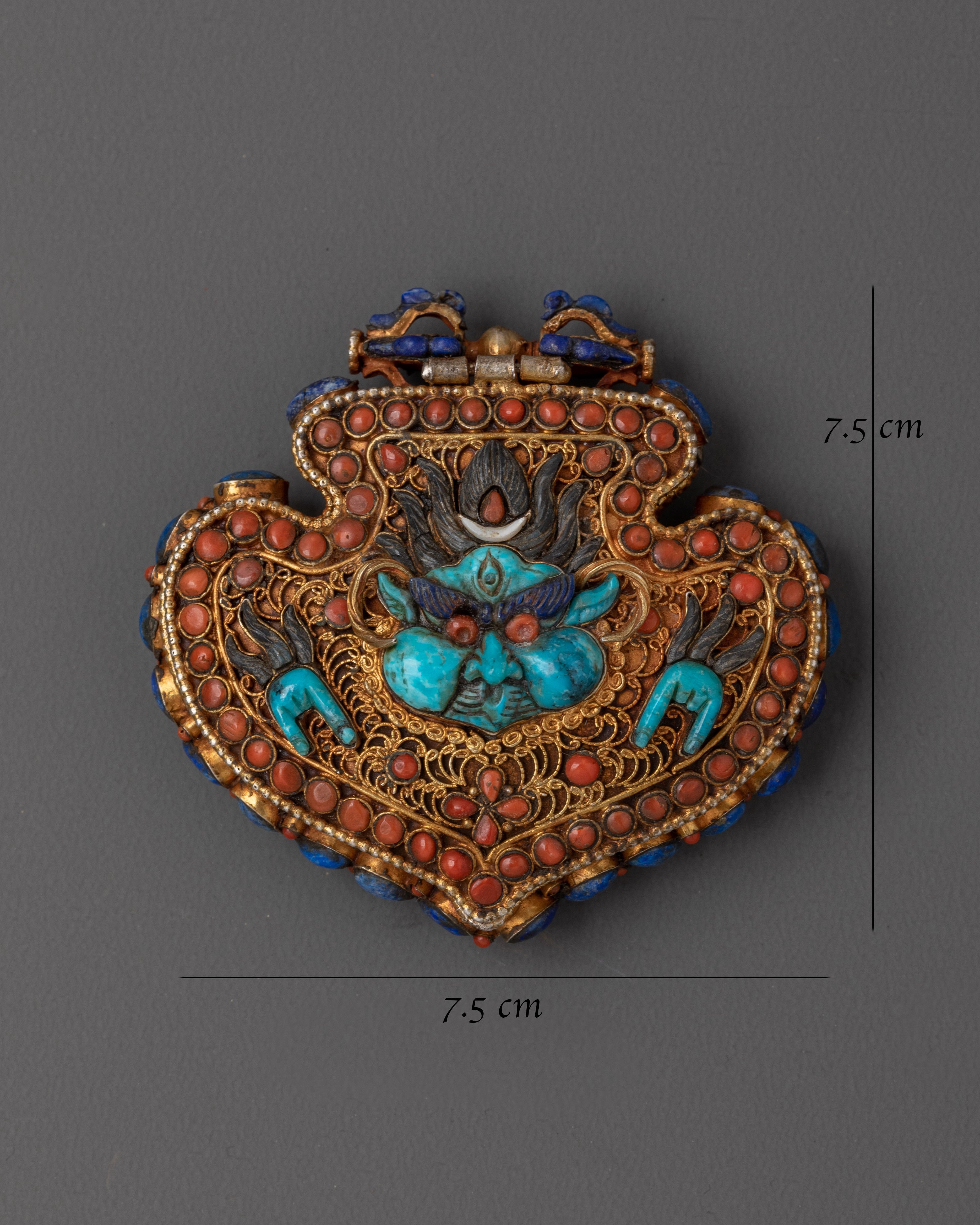 Handcrafted Spiritual Tibetan Ghau Locket | Meditation Jewelry for Protection & Healing