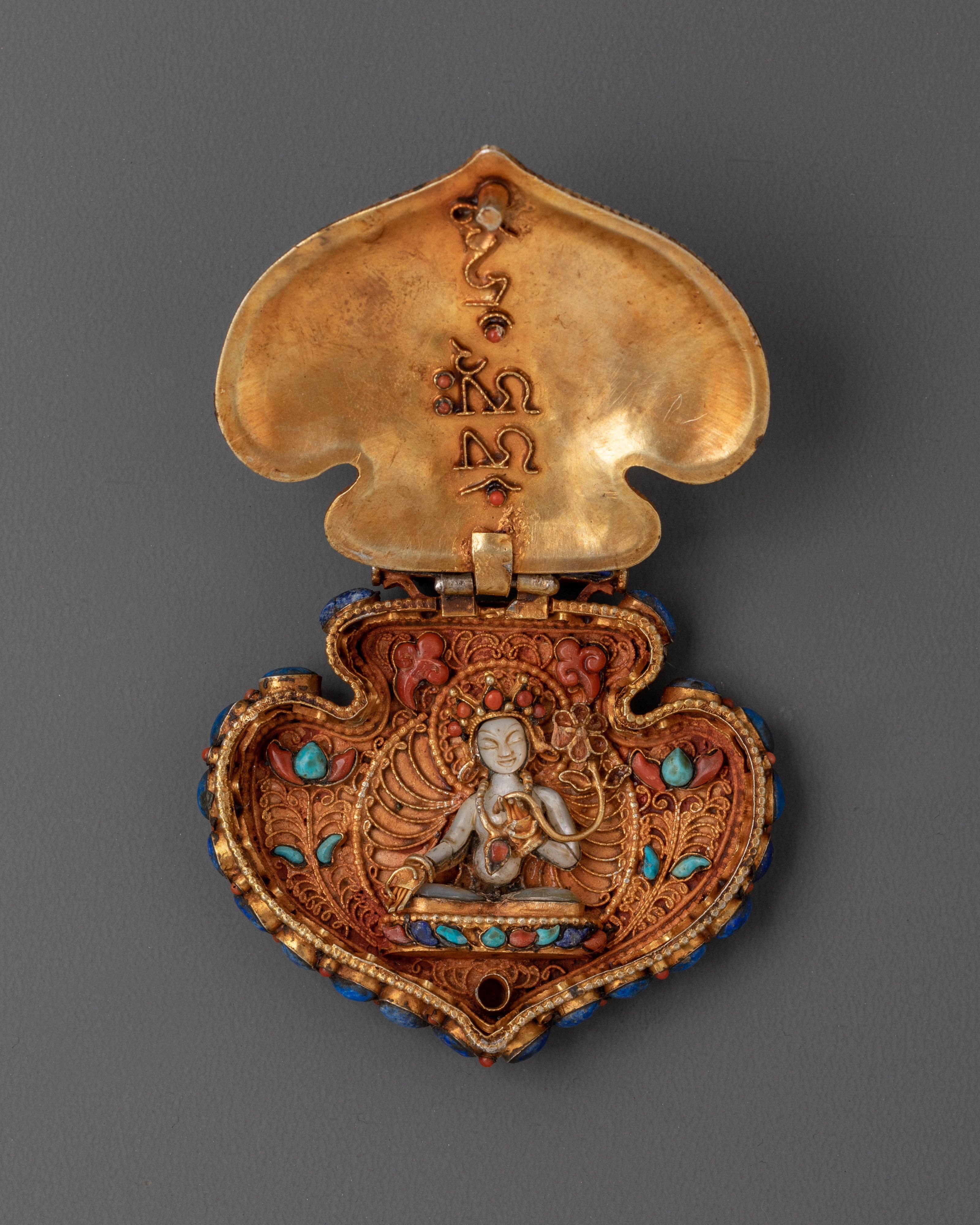 Handcrafted Spiritual Tibetan Ghau Locket | Meditation Jewelry for Protection & Healing
