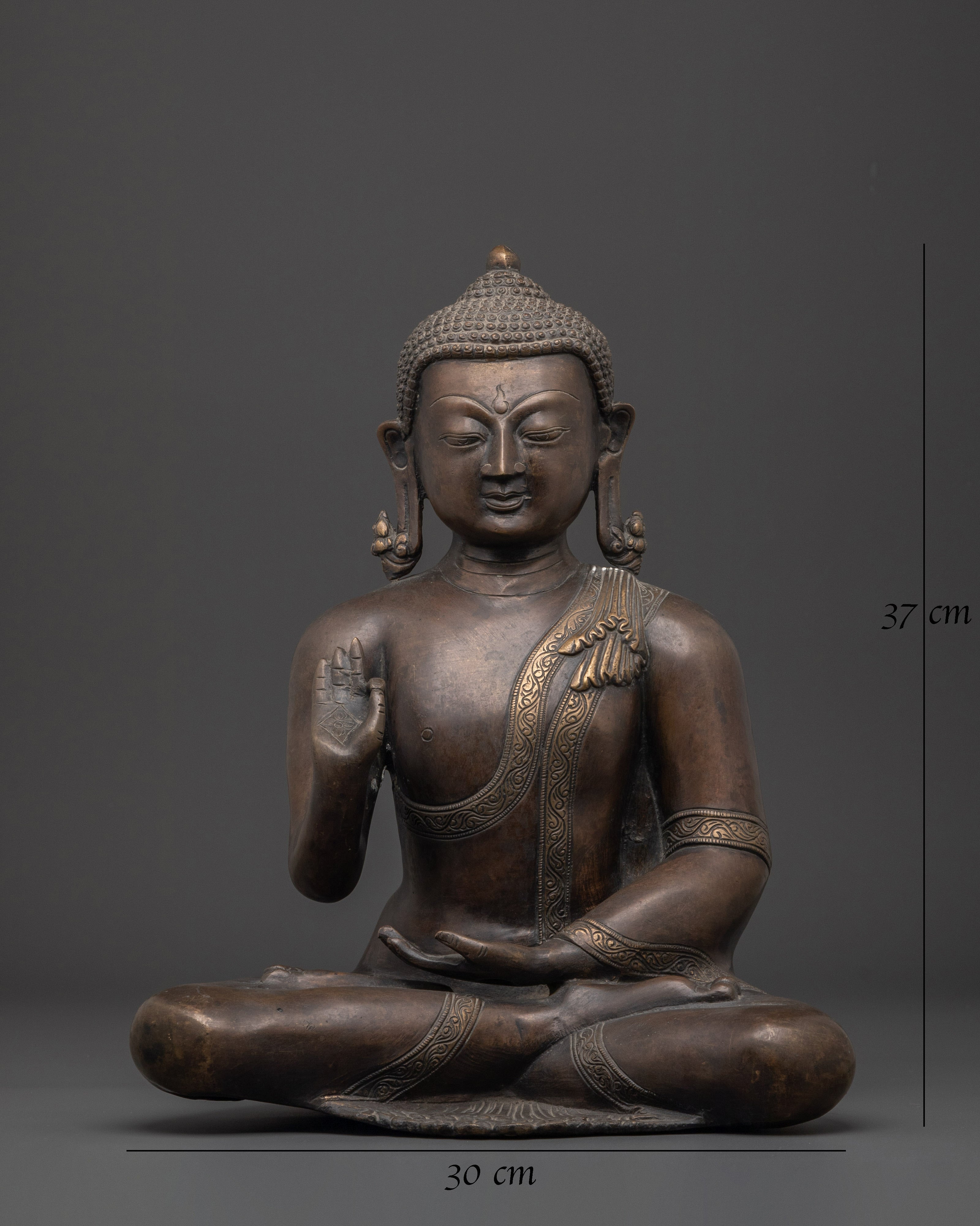Amogasiddhi Brass Statue | Icon of Fearlessness and Protection
