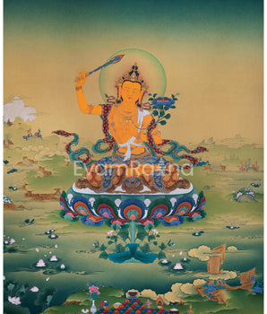 Wisdom Deity Manjushri Canvas Print