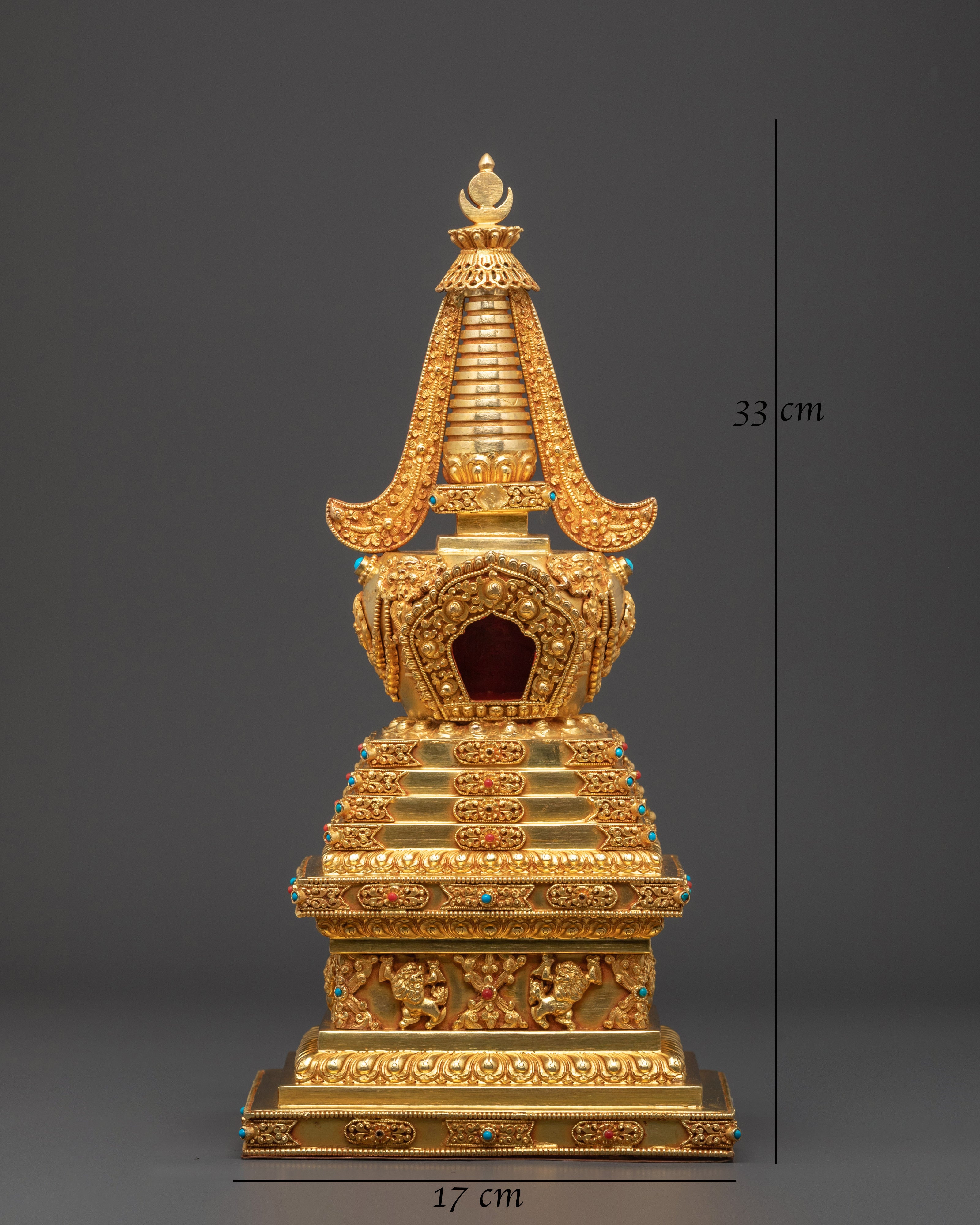 Golden Buddhist Stupa | Path to Enlightenment