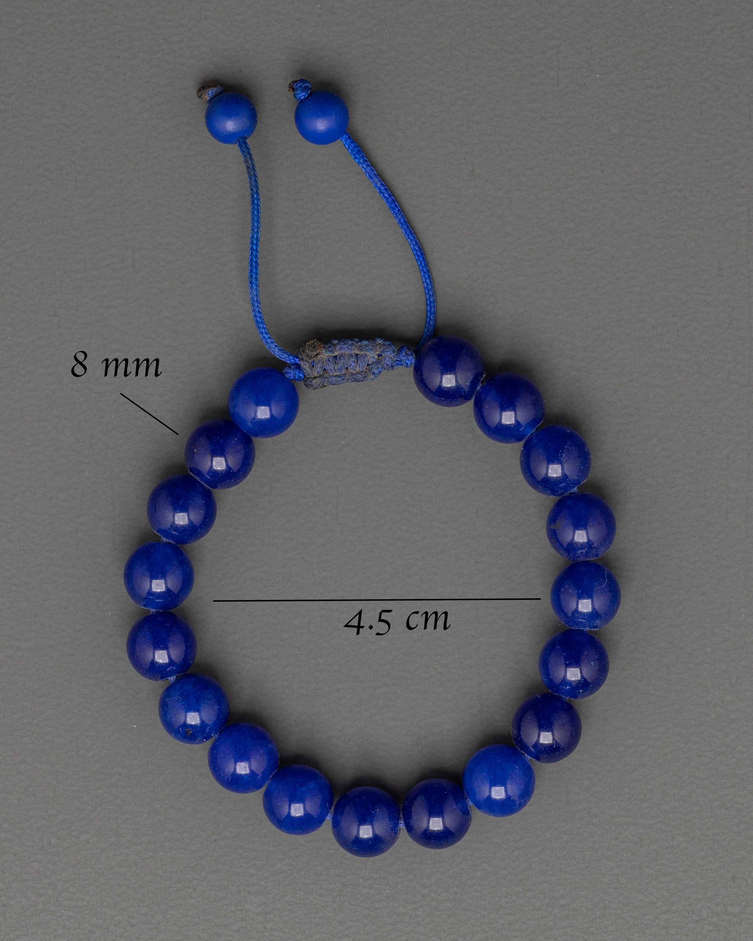 Handcrafted Adjustable Beaded Bracelet | Stylish Unisex 8mm Beads Wristband