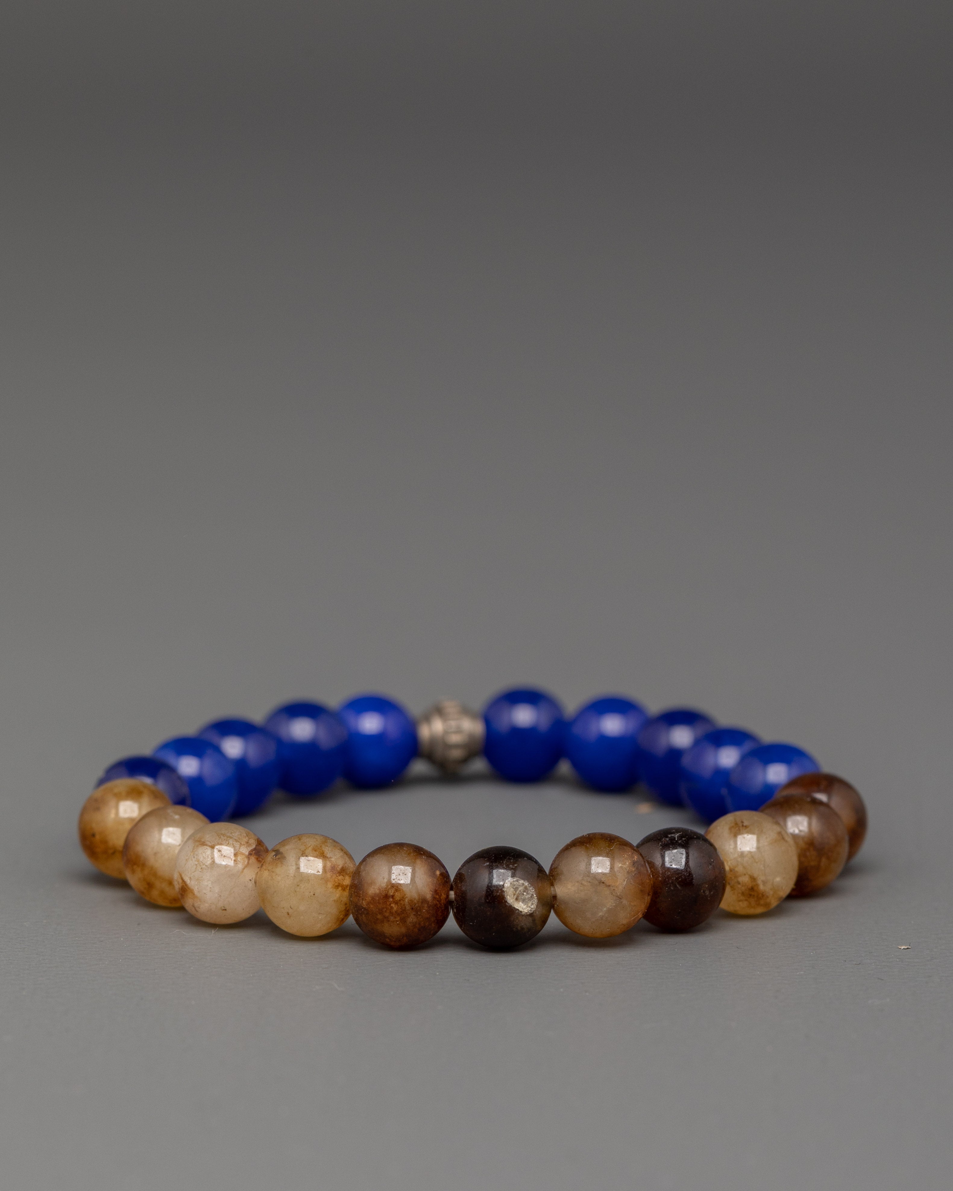 Lapis Lazuli Bracelet for Accessory | Artificial Beads Buddhist Bracelet