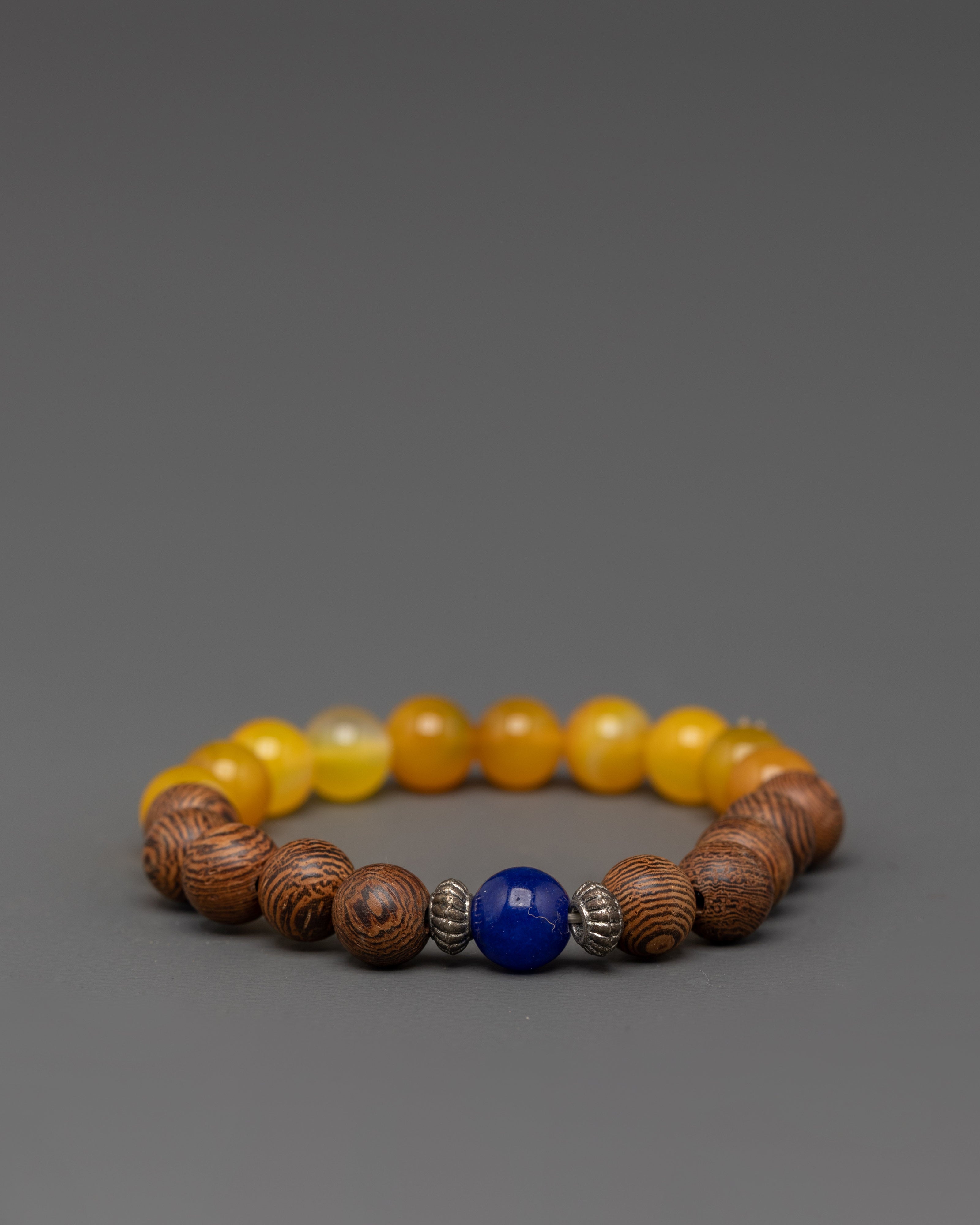 Handmade Lapis Lazuli and Wenge Wood | Bracelet for Accessory