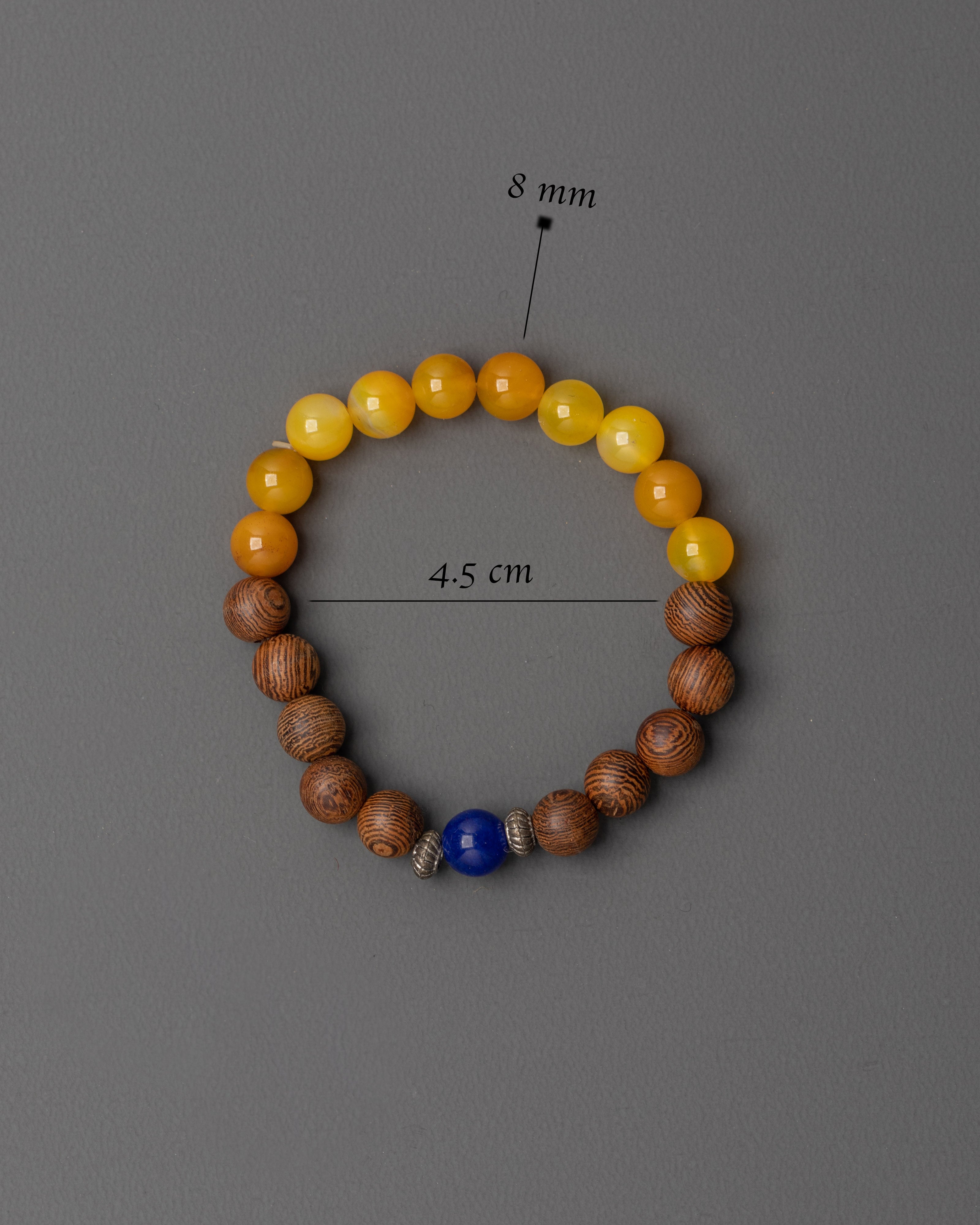 Handmade Lapis Lazuli and Wenge Wood | Bracelet for Accessory