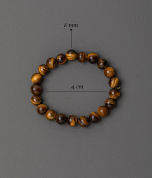 Stylish Tiger Eye Inspired Beaded Bracelet | Stylish 8mm Stretch Wristband