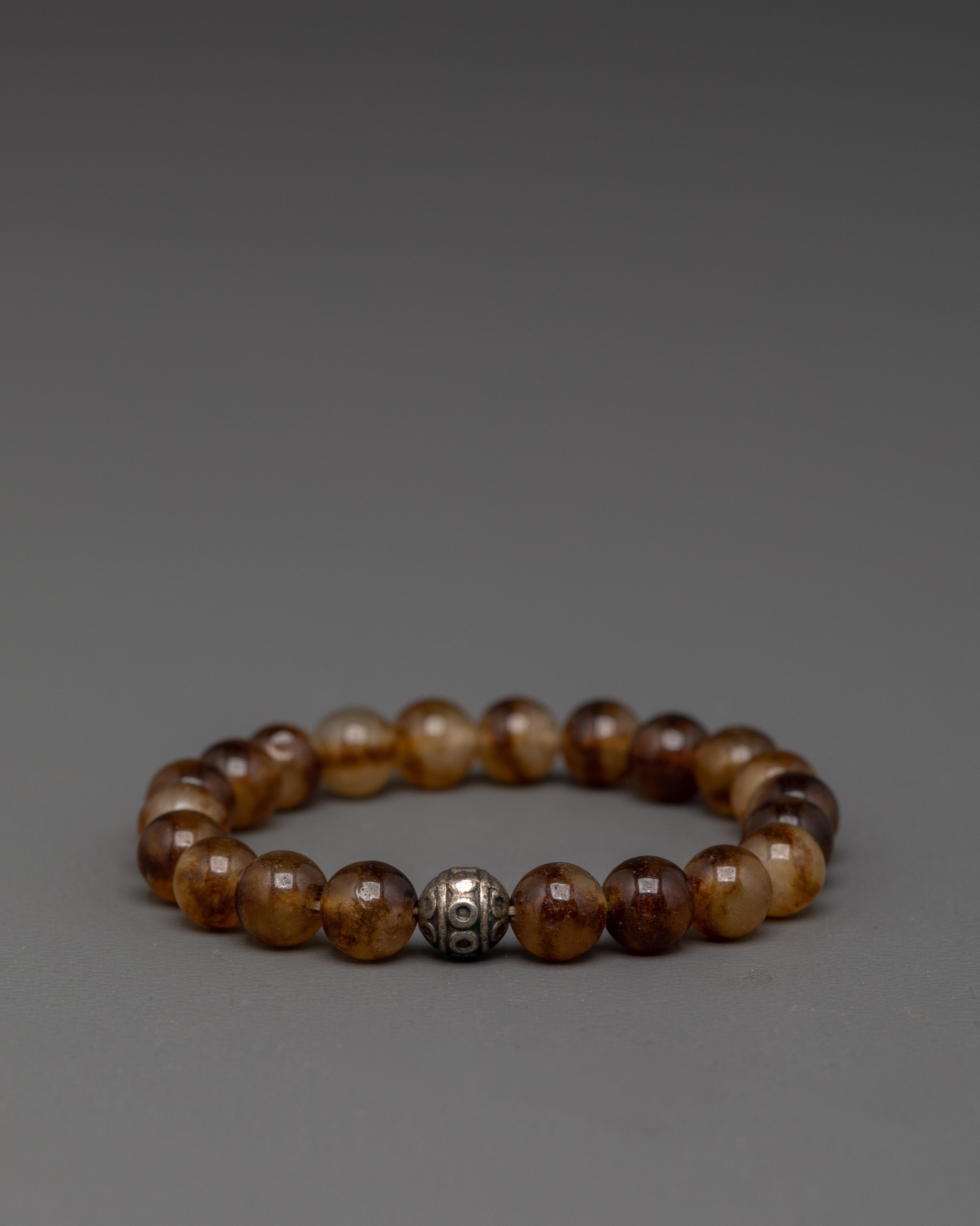 Handmade Earth Tone Beads Bracelet | Tibetan Artificial Beads Bracelet