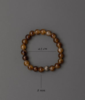 Handmade Earth Tone Beads Bracelet | Brown Beaded Accessory