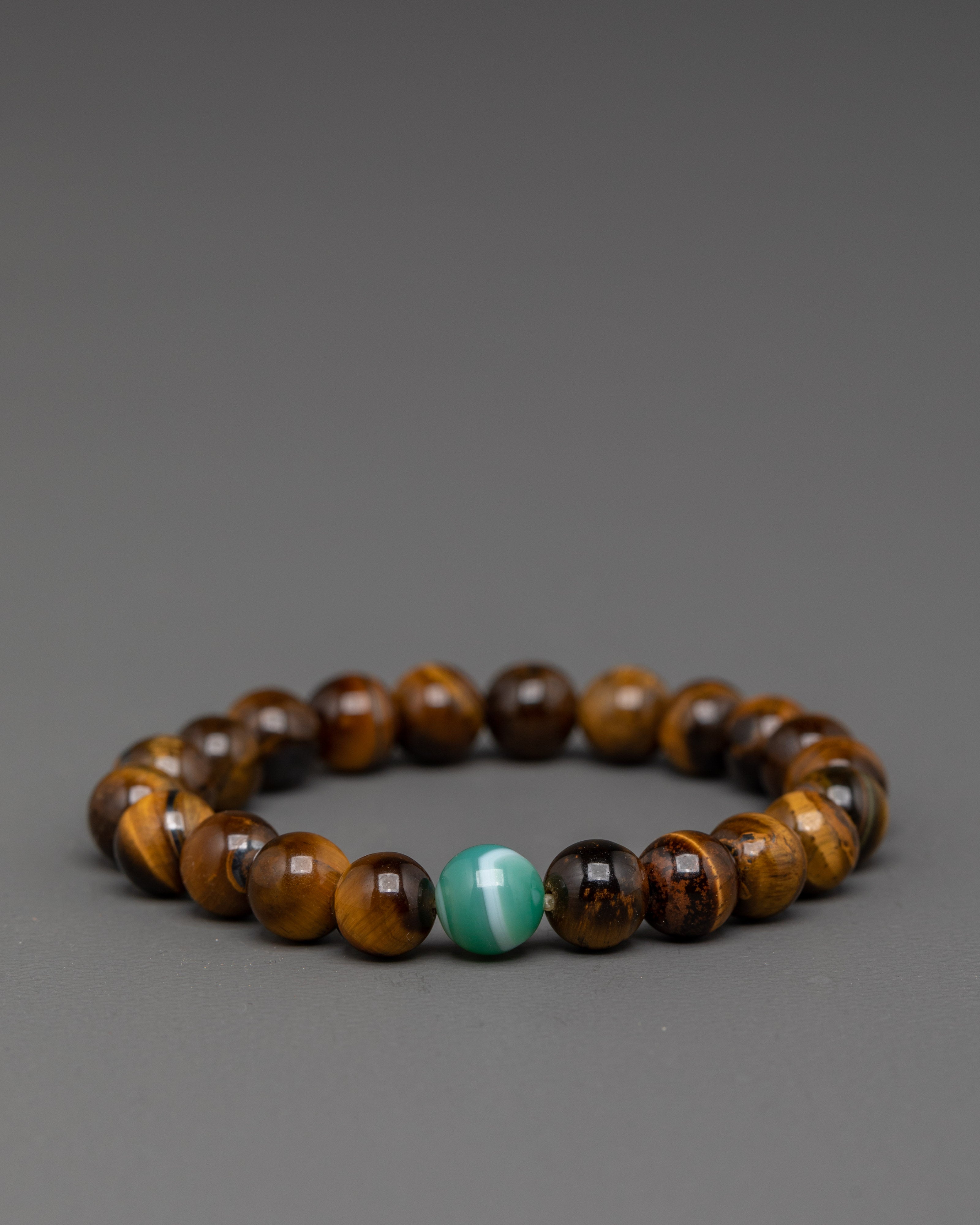 Tiger Eyed Beaded Bracelet | Bracelet for Men and Women