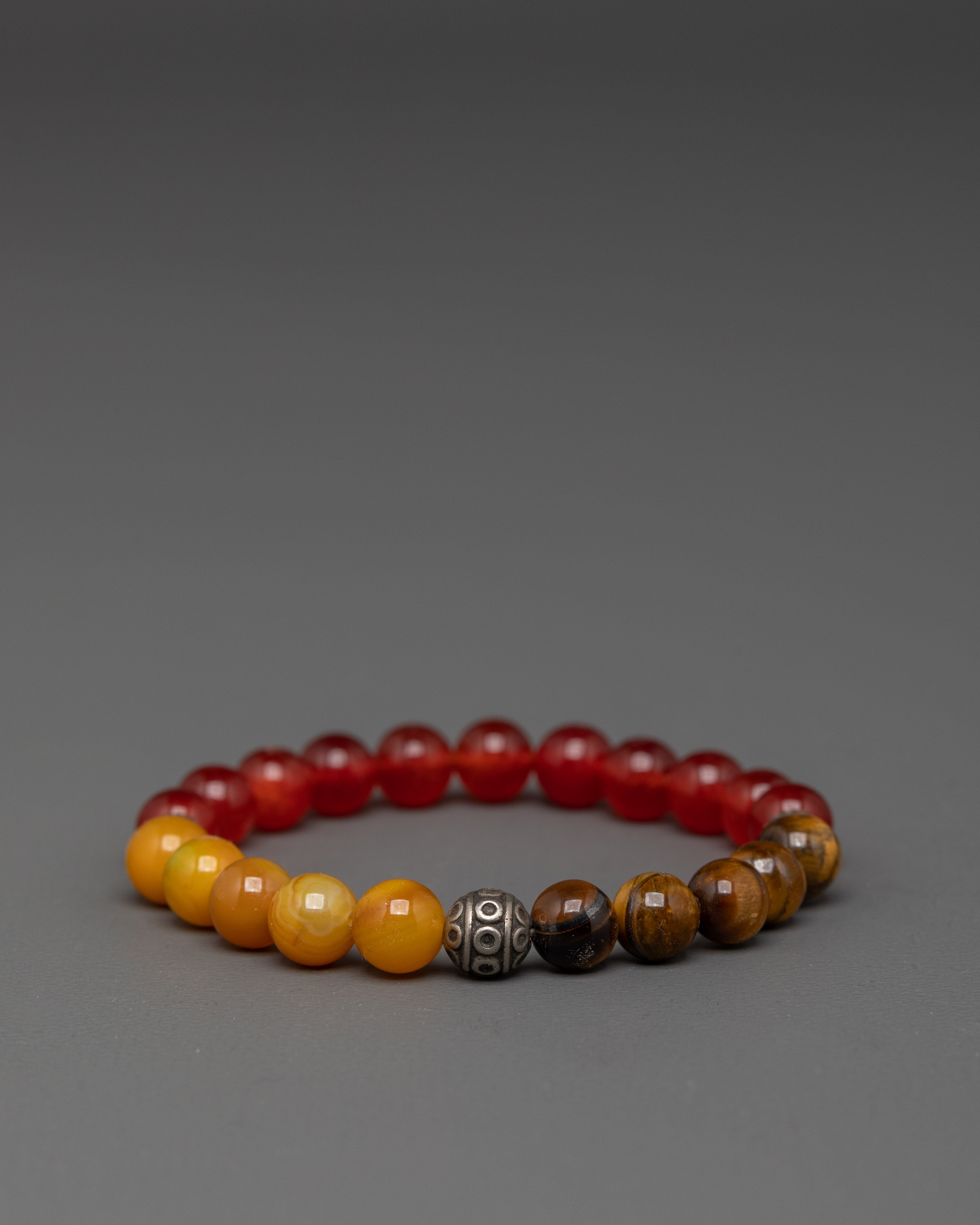 Handmade Tiger Eye Beaded Bracelet | Buddhist Spiritual Bracelet