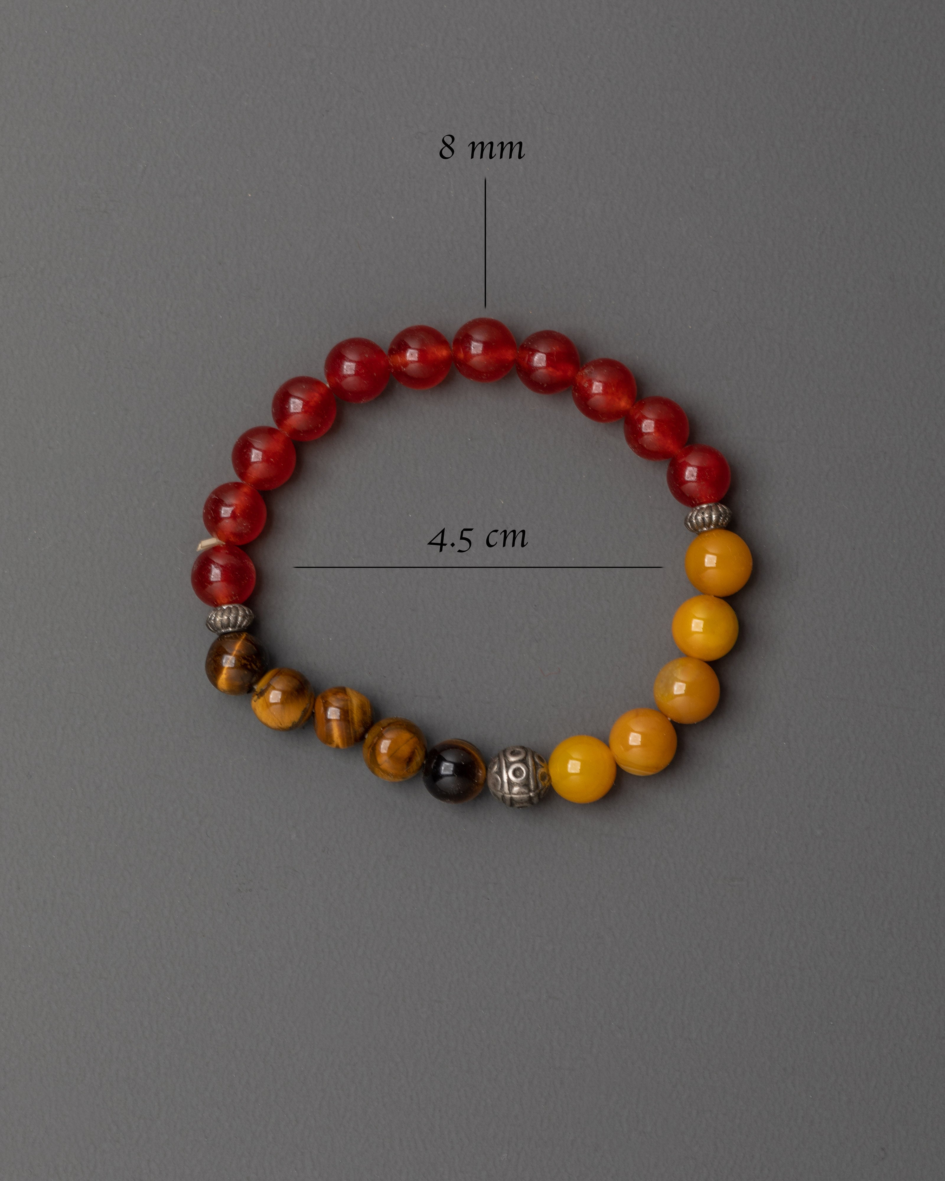 Handmade Tiger Eye Beaded Bracelet | Buddhist Spiritual Bracelet