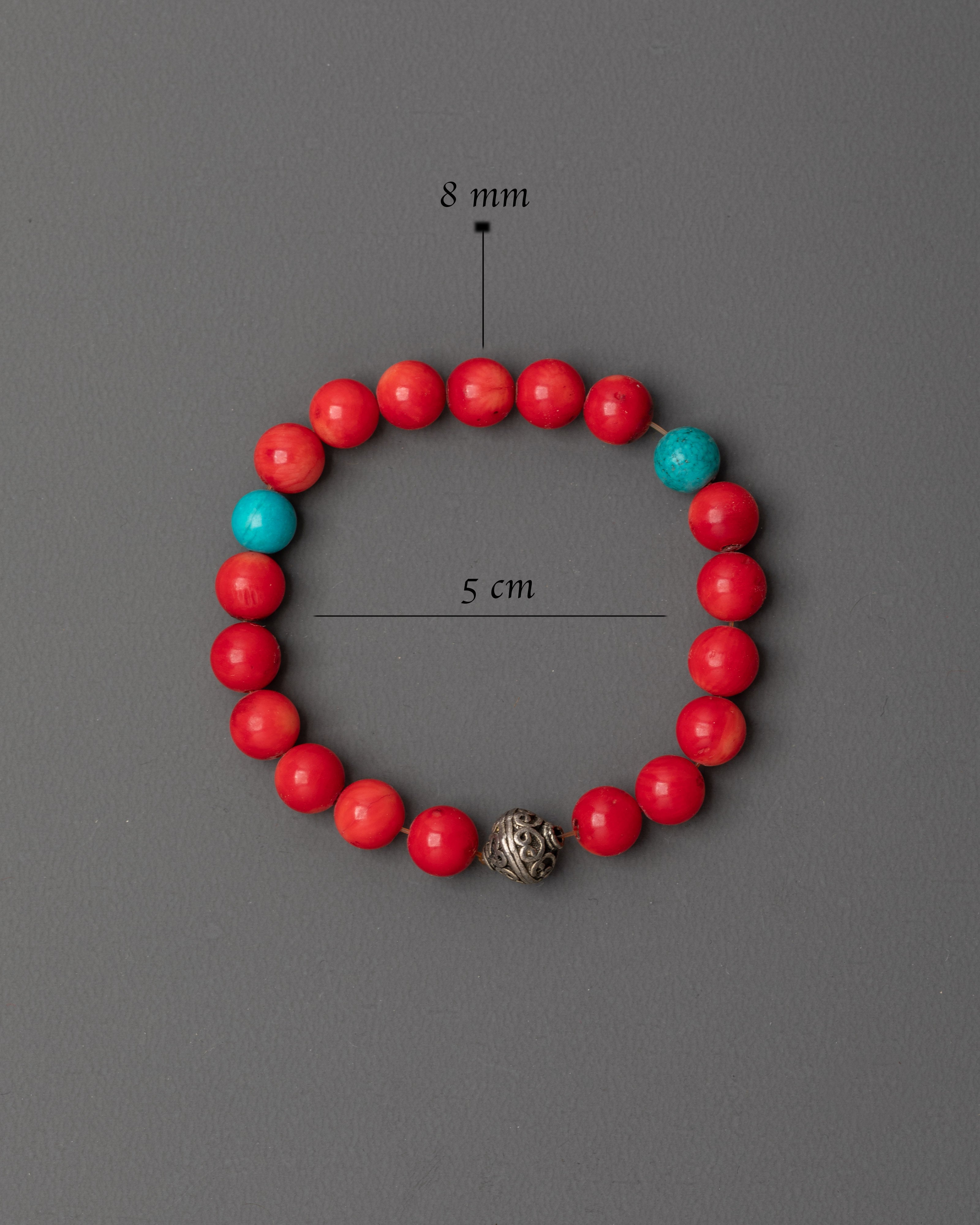 Elegant Artificial Guru Beads Bracelet | Buddhist Spiritual Jewelry