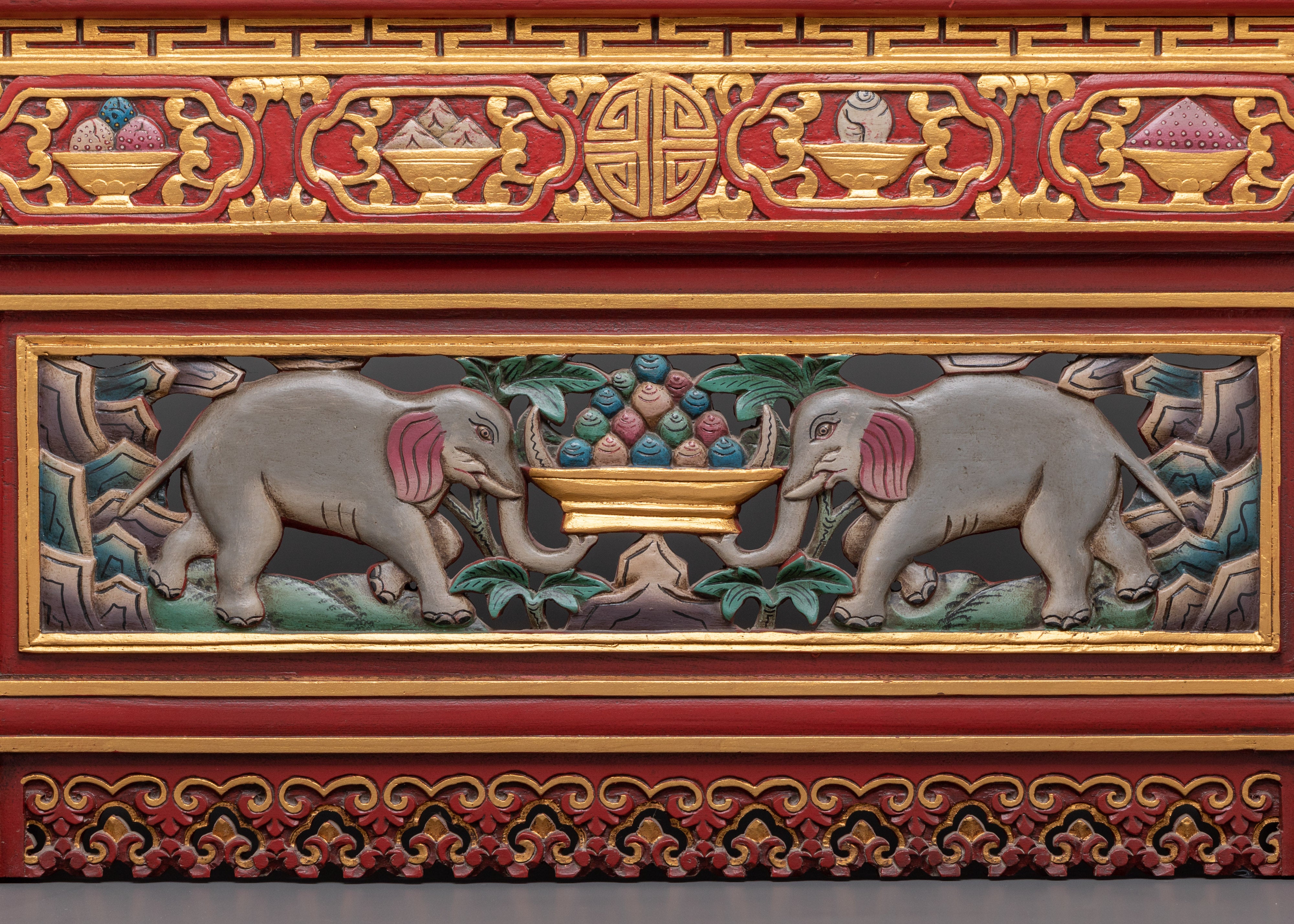 Handmade Tibetan Wooden Folding Table | Buddhist Altar Furniture & Spiritual Home Decor