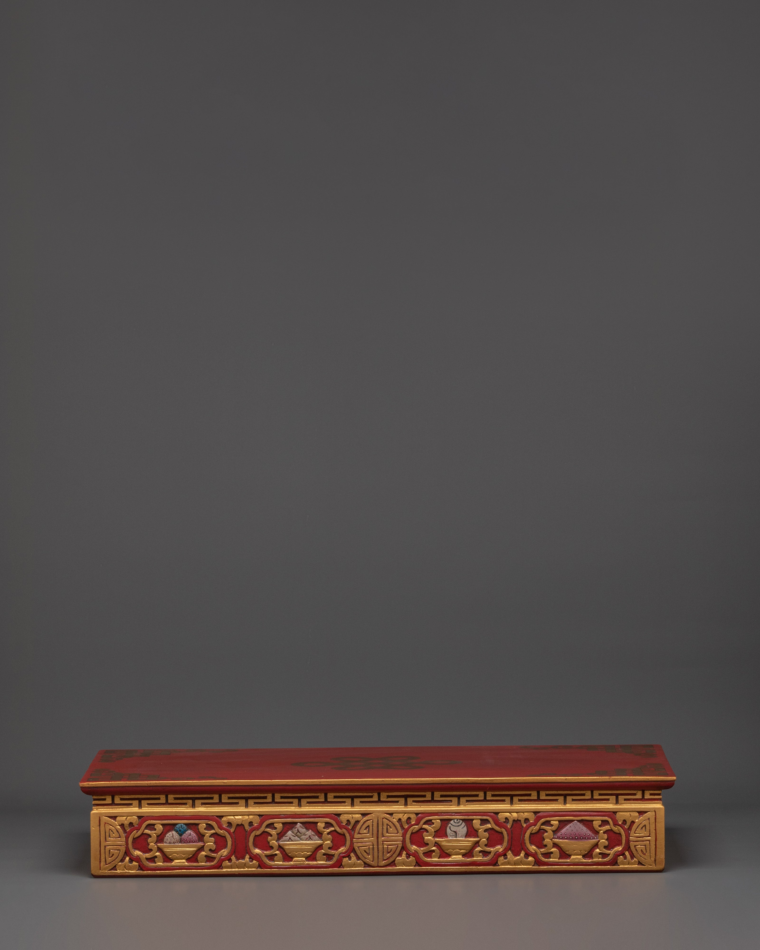Handmade Tibetan Wooden Folding Table | Buddhist Altar Furniture & Spiritual Home Decor