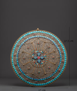 Tibetan Buddhist Mandala Wall Hanging | Symbol of Peace and Spiritual Enlightenment