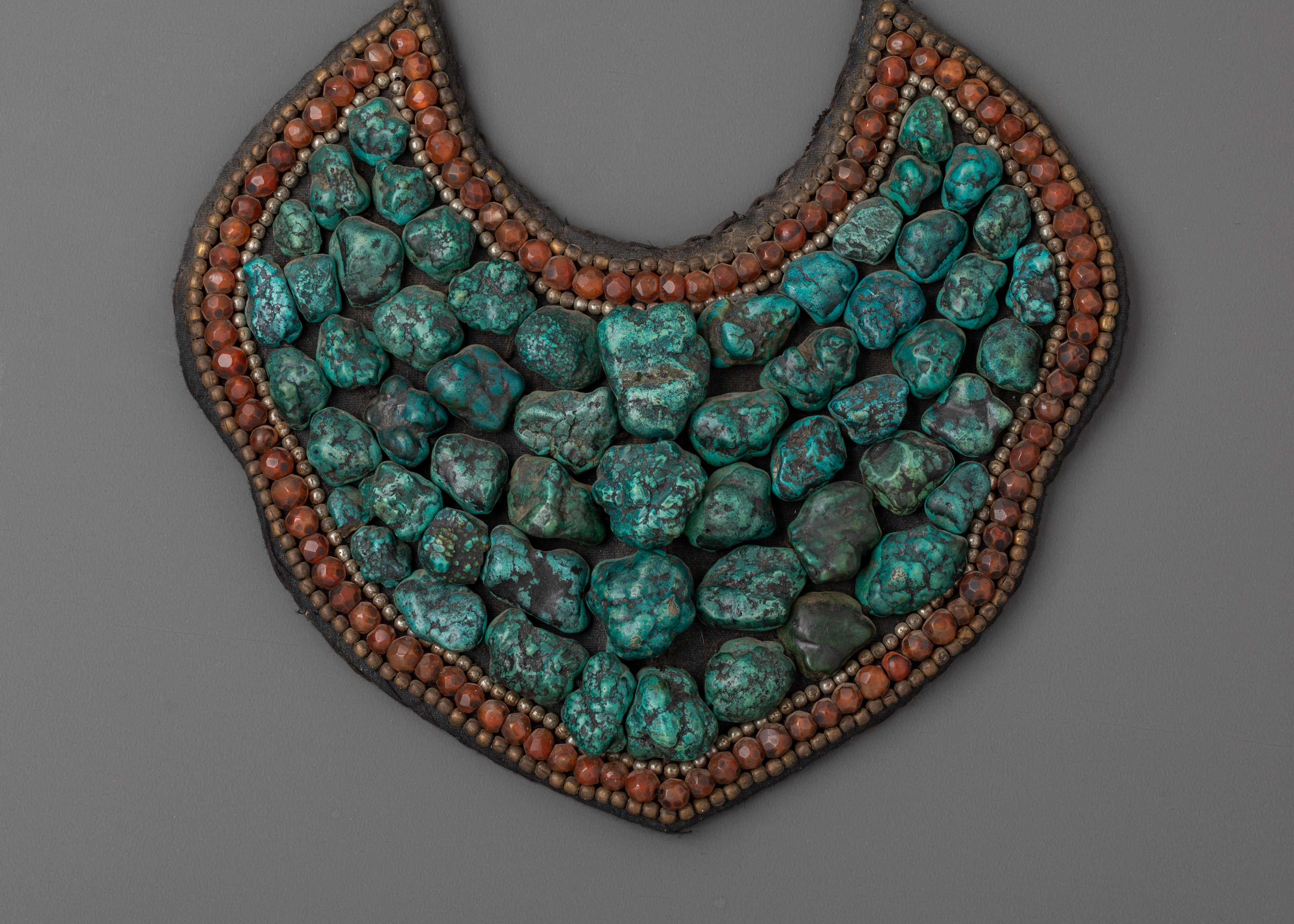 Handmade Unique Bohemian Necklace | Coral & Turquoise Bead Statement Jewelry