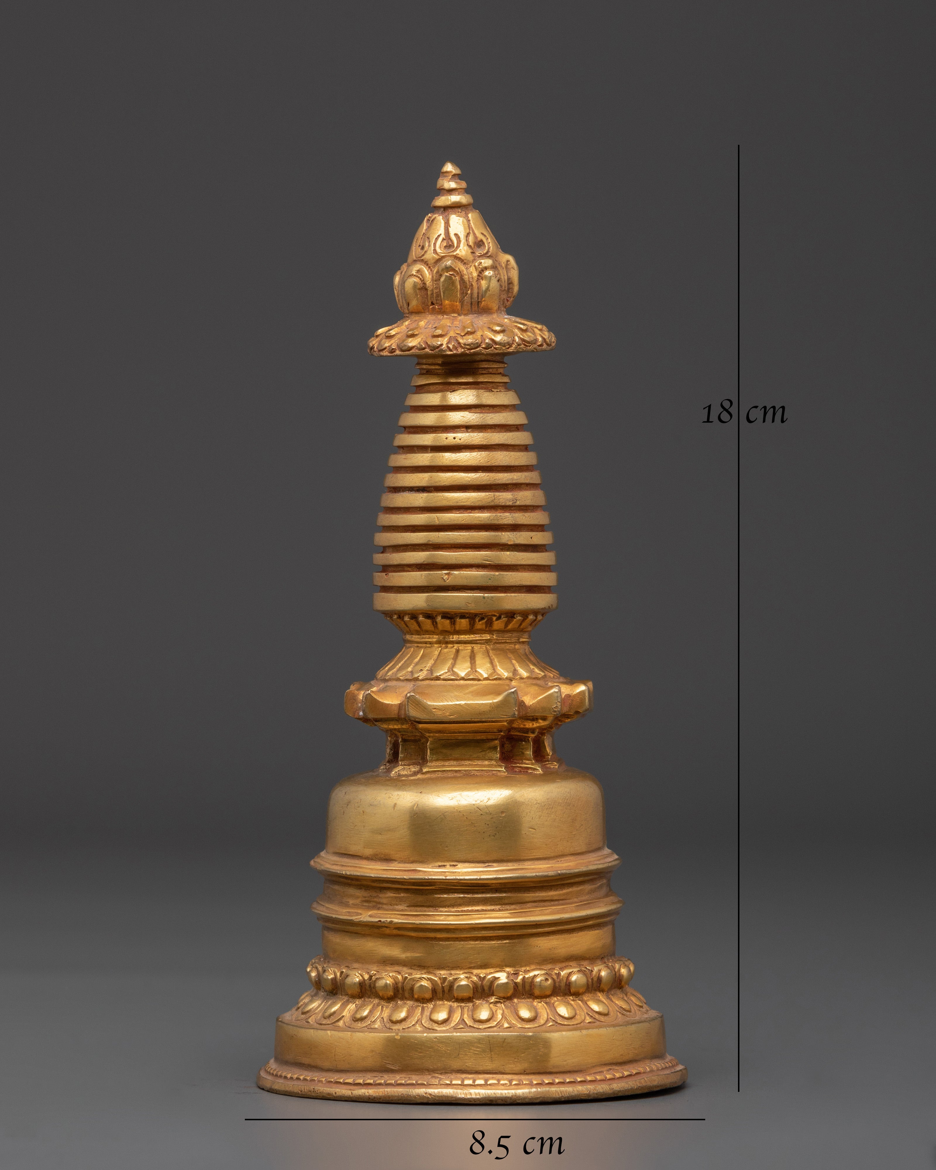 Sacred Tibetan Altar Stupa | Handcrafted Buddhist Spiritual Art