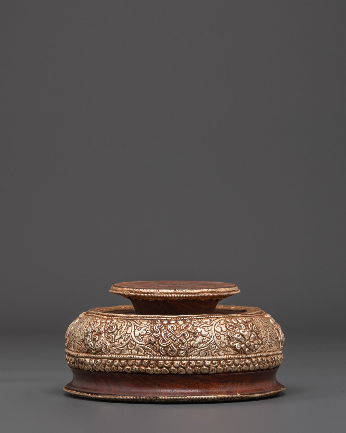Traditional White Metal Rice Pot | Handcrafted for Rituals