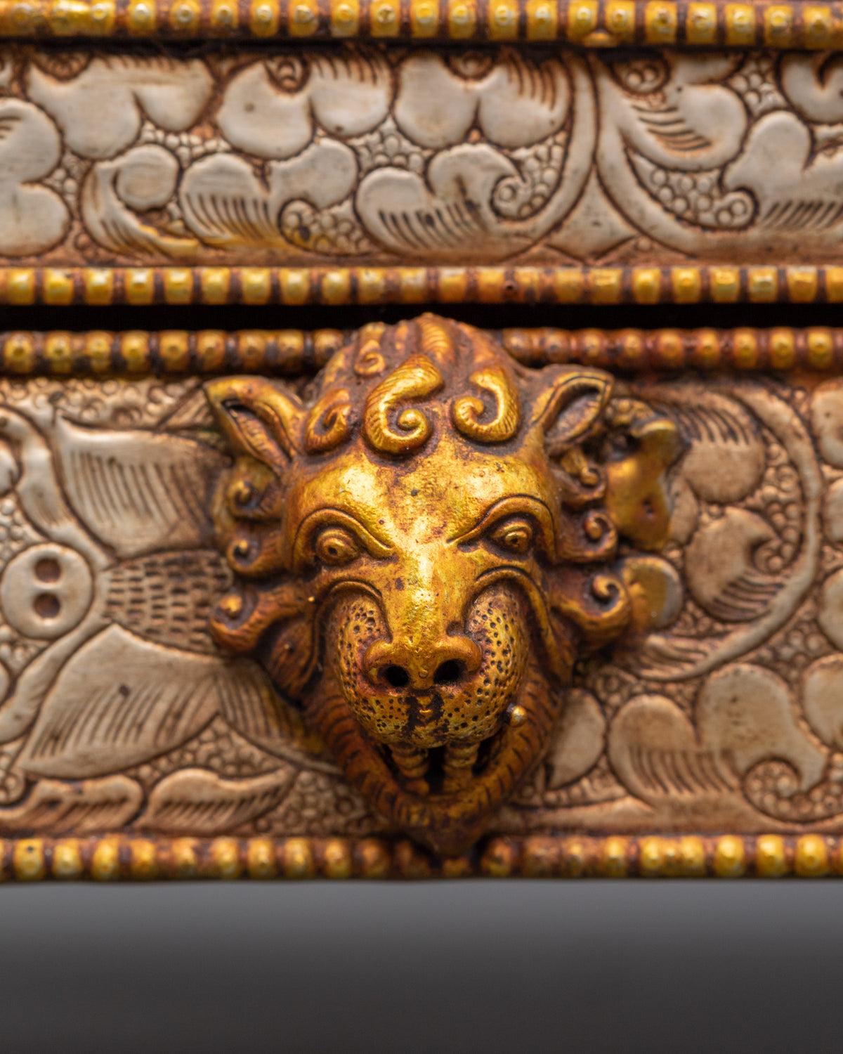 Coral and Turquoise Inlaid Treasure Box | Jewelry Box